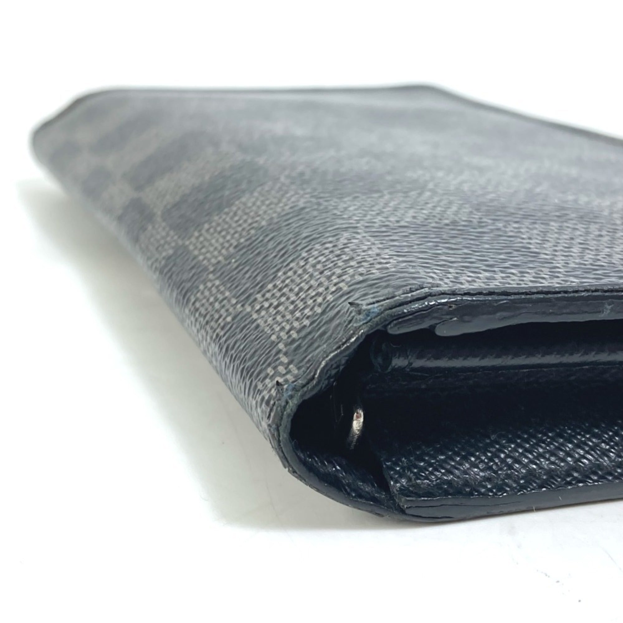 Louis Vuitton Damier Graphite Black Damier Graphite Long Wallet (Bi-Fold) (Pre-Owned)