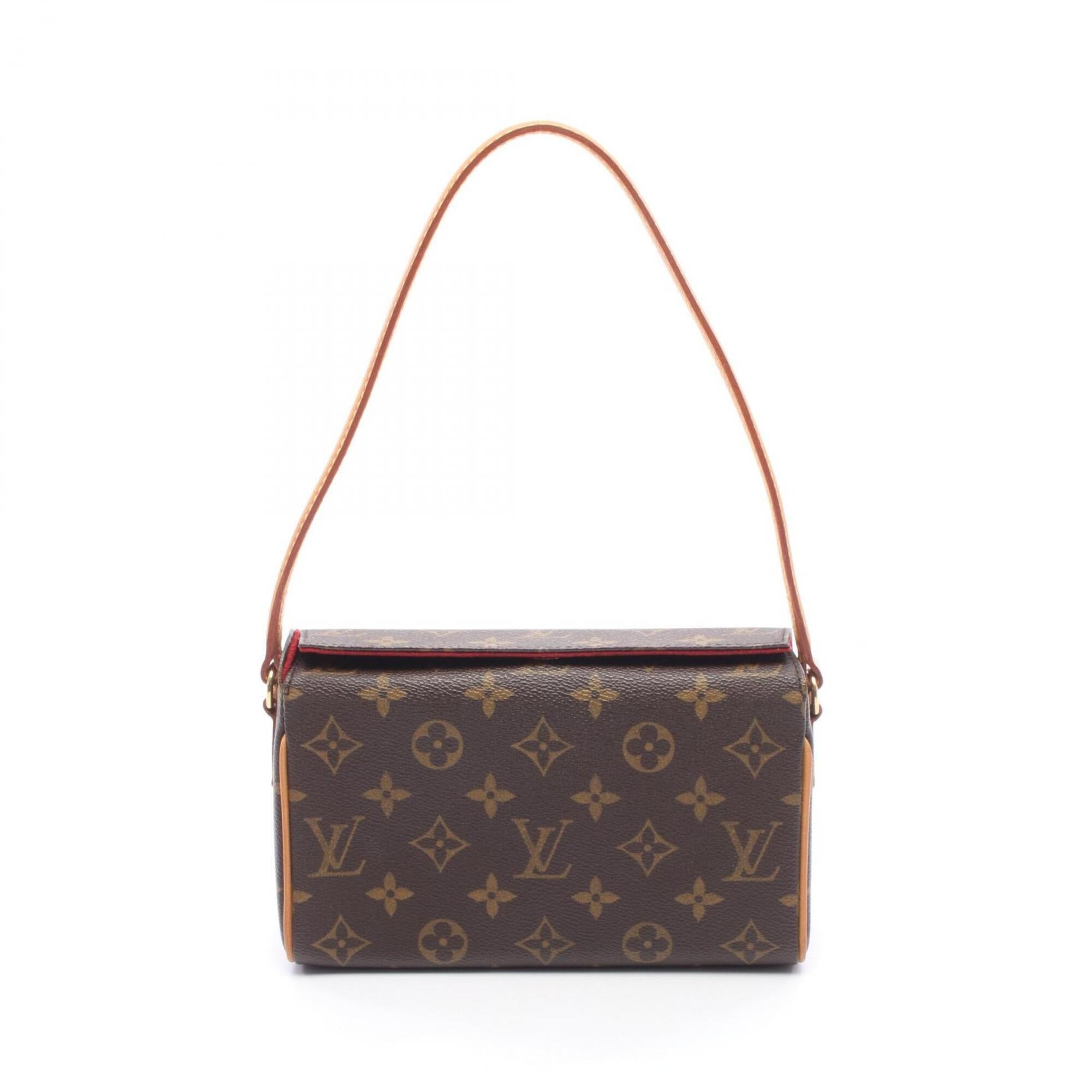 Louis Vuitton Brown Monogram Pvc Coated Canvas Leather Handbag (Pre-Owned)