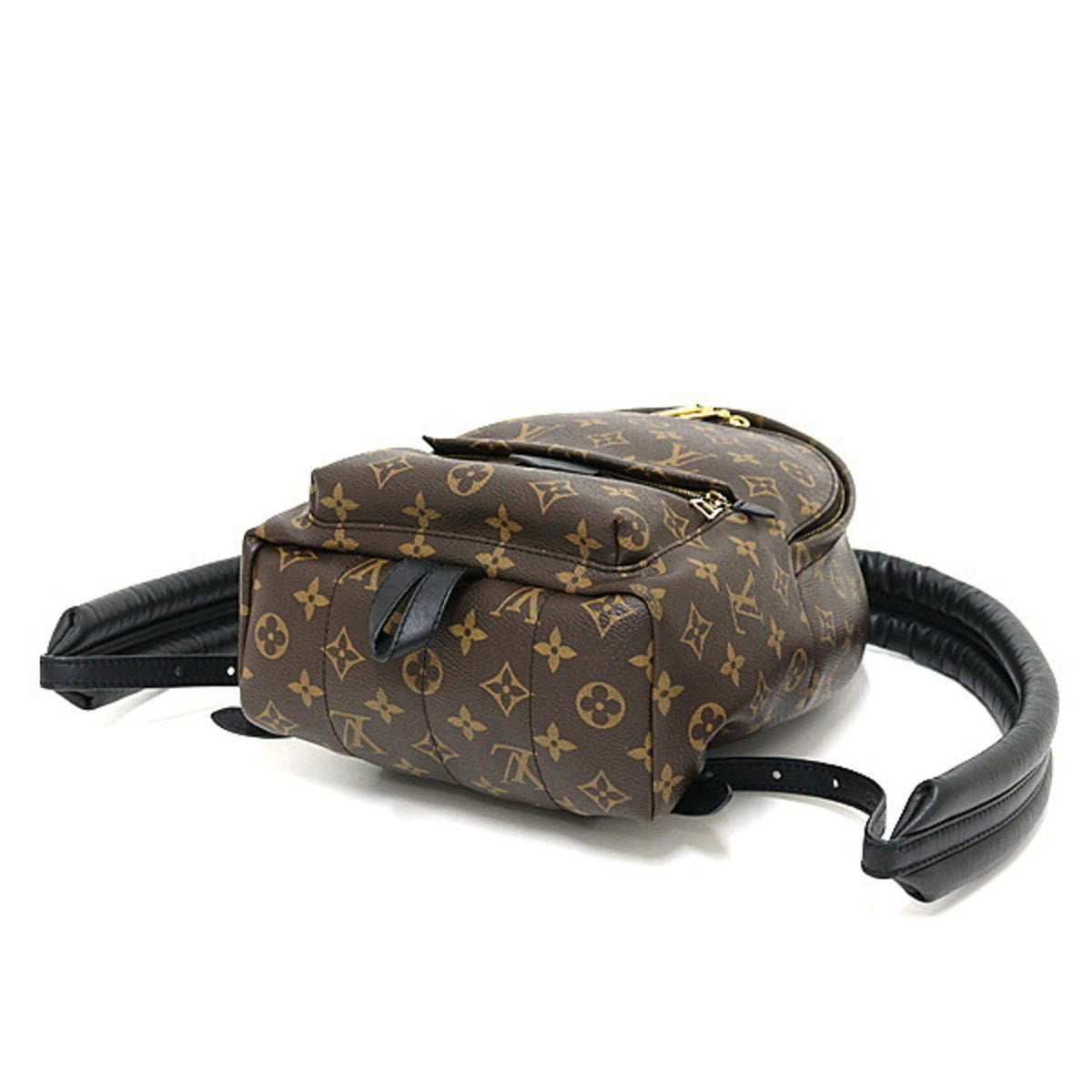 Louis Vuitton Monogram Black Brown Monogram Canvas Leather Backpack (Pre-Owned)