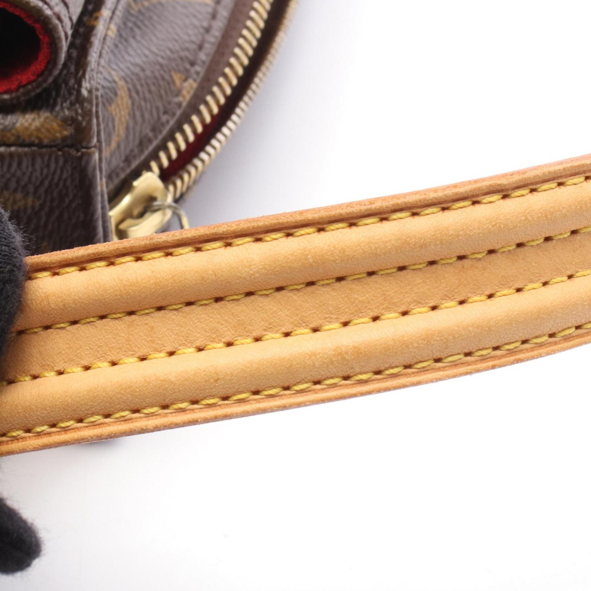 Louis Vuitton Brown Coated Canvas Monogram Handbag Shoulder Bag (Pre-Owned)