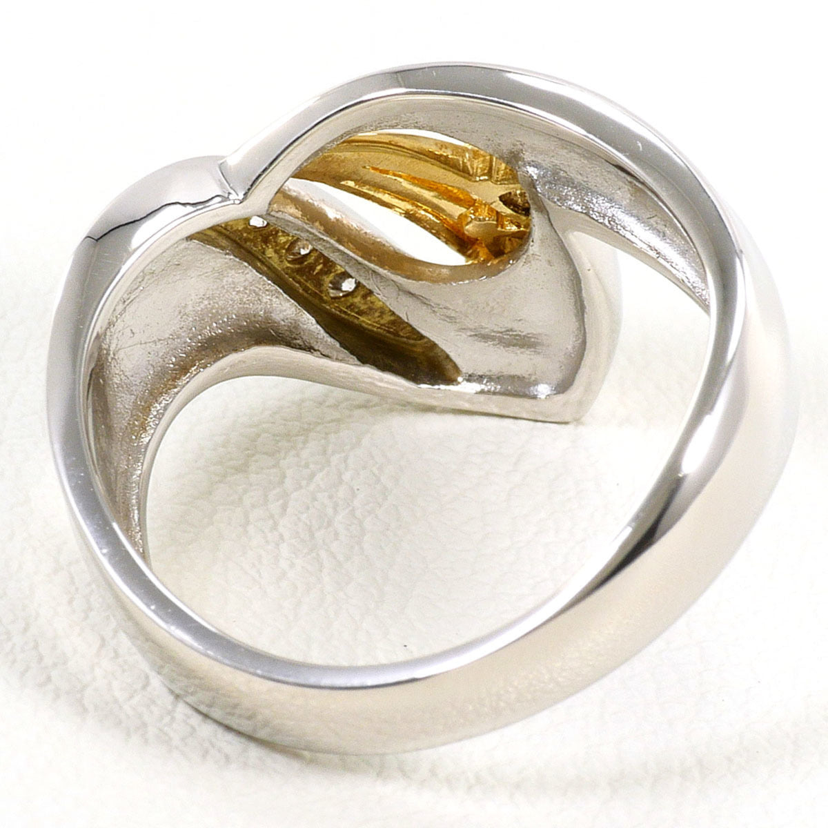 Unbranded Platinum Yellow Gold Yellow Gold (18K) Platinum 900 Band Ring (Pre-Owned)