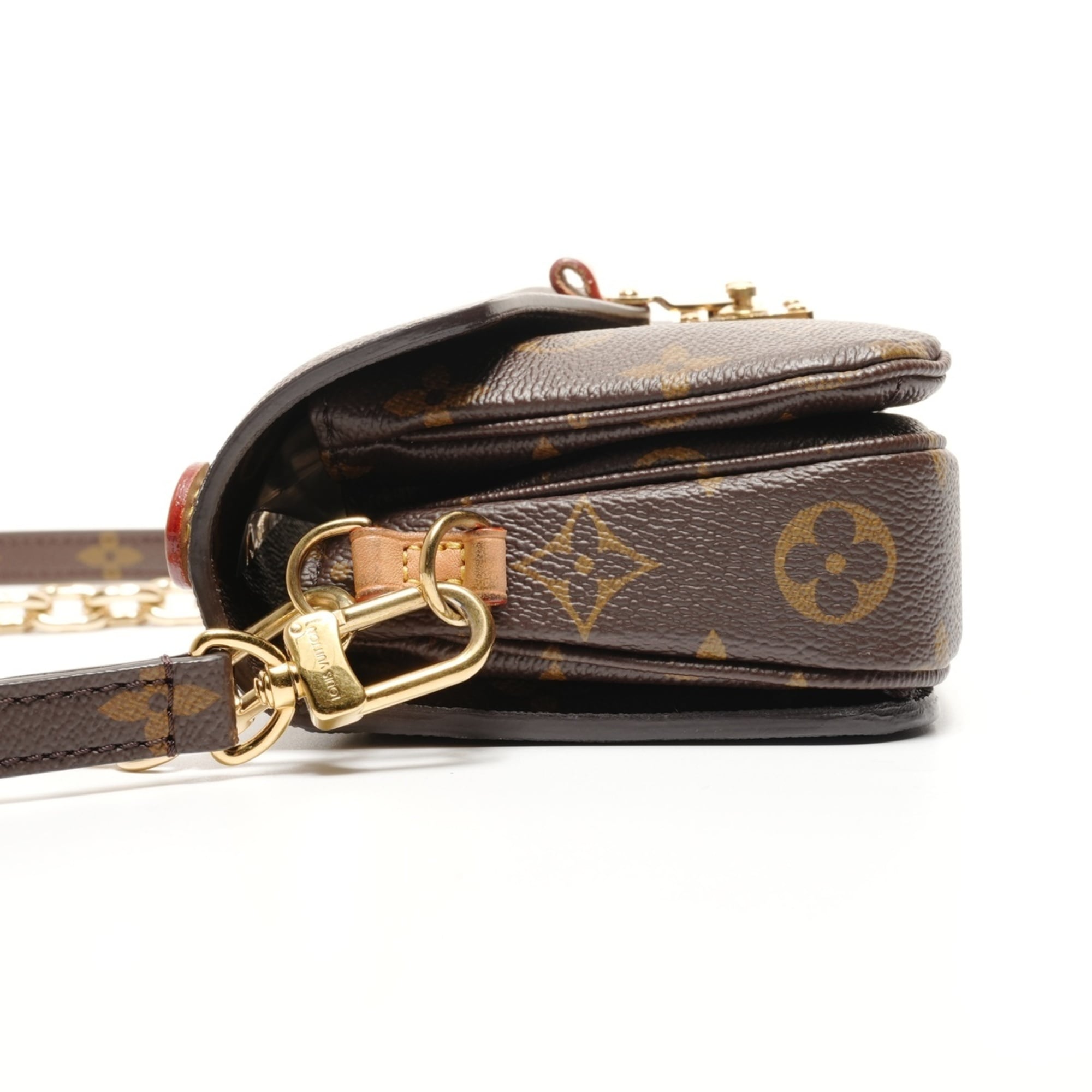 Louis Vuitton Brown Monogram Pochette Shoulder Bag (Pre-Owned)