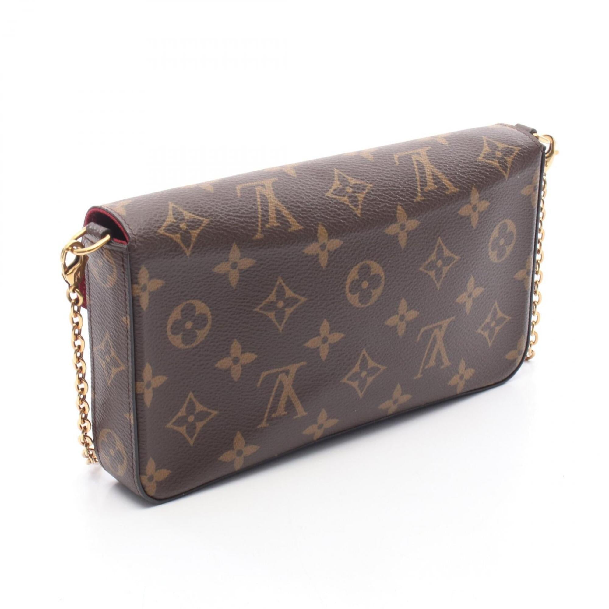 Louis Vuitton Brown Pvc Leather Handbag Pochette Shoulder Bag (Pre-Owned)