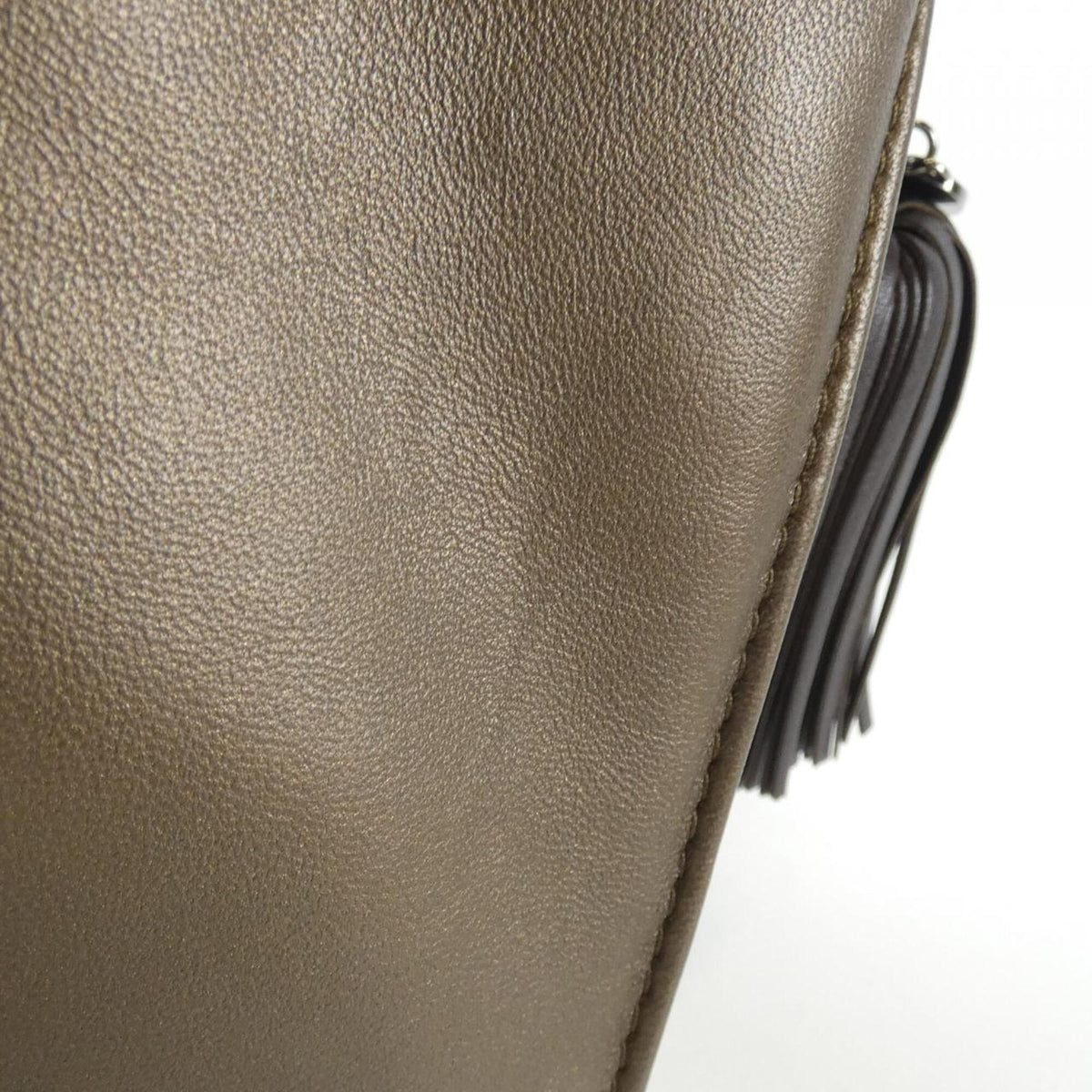 Loewe Bronze Brown Leather Shoulder Bag (Pre-Owned)