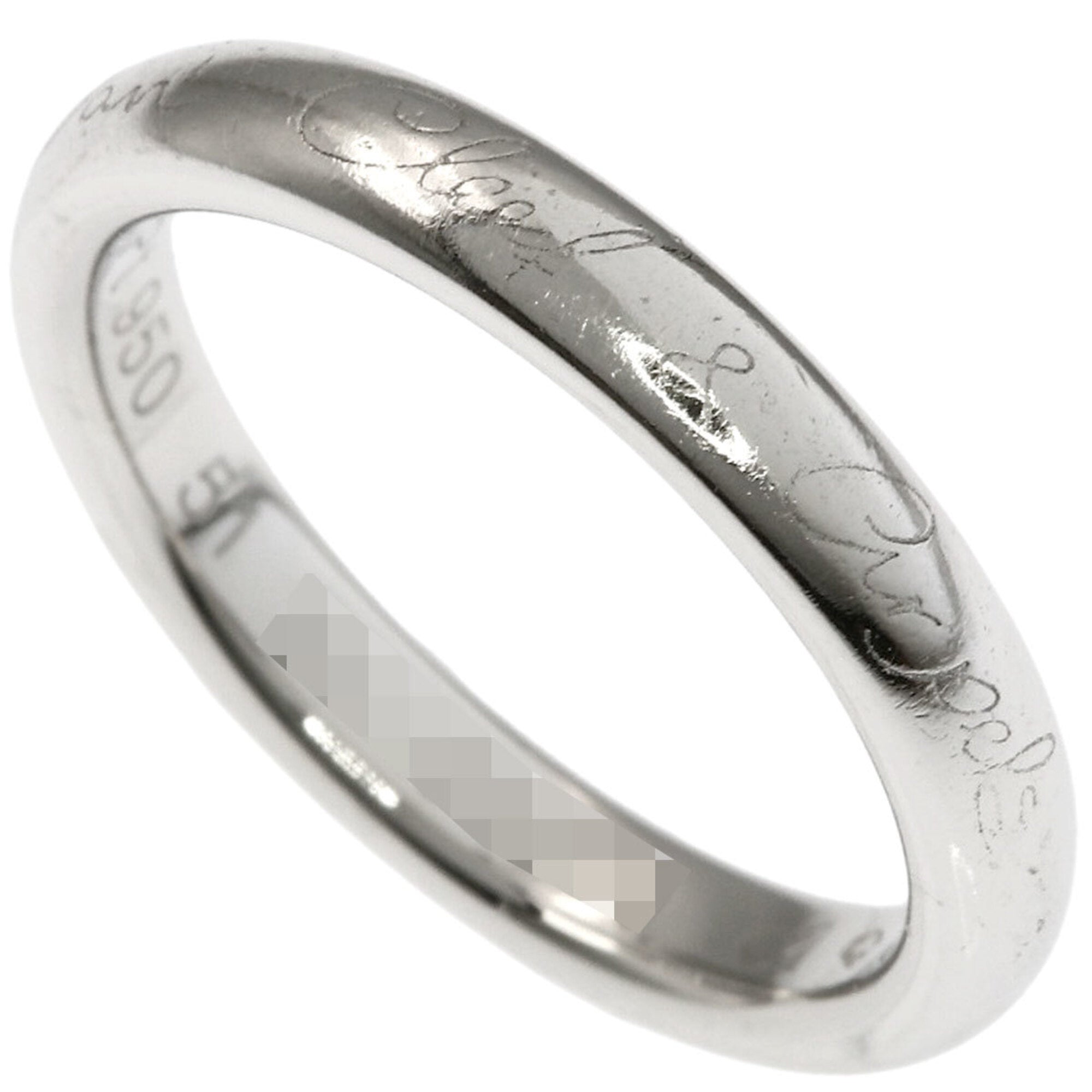 Van Cleef & Arpels Platinum 950 Band Ring (Pre-Owned)