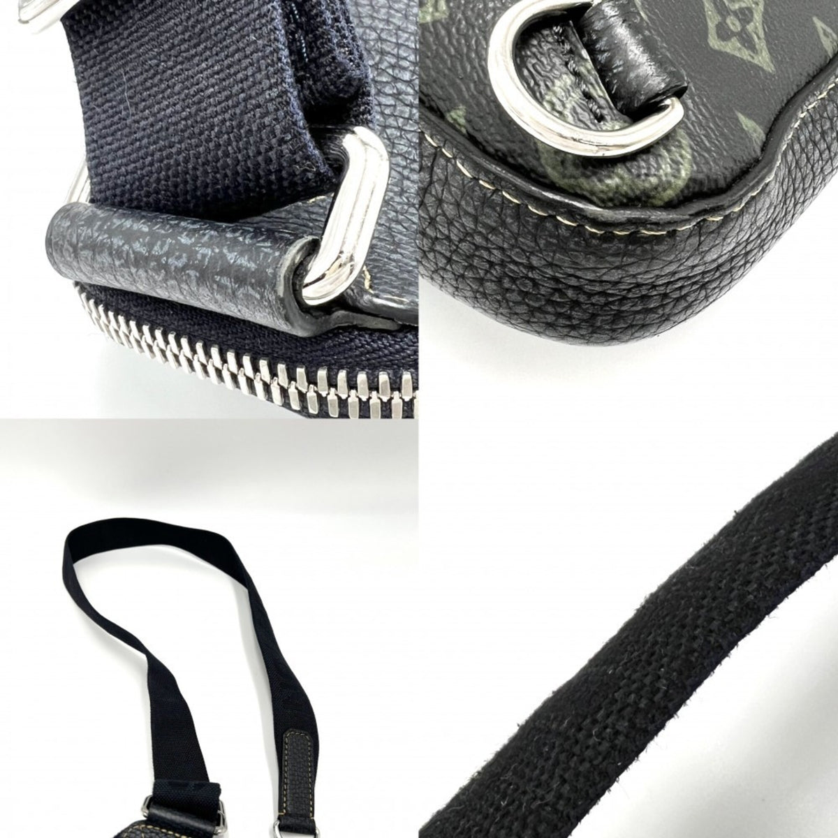 Louis Vuitton Monogram Black Green Monogram Shoulder Bag Sling Bag (Pre-Owned)