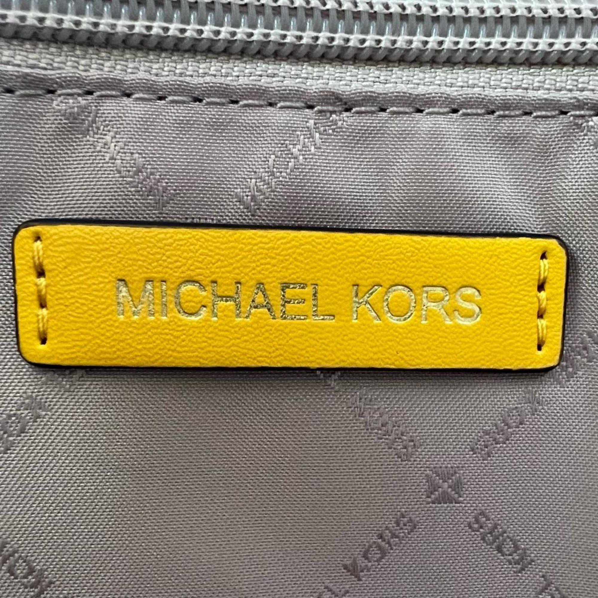 Michael Kors Yellow Handbag Shoulder Bag (Pre-Owned)