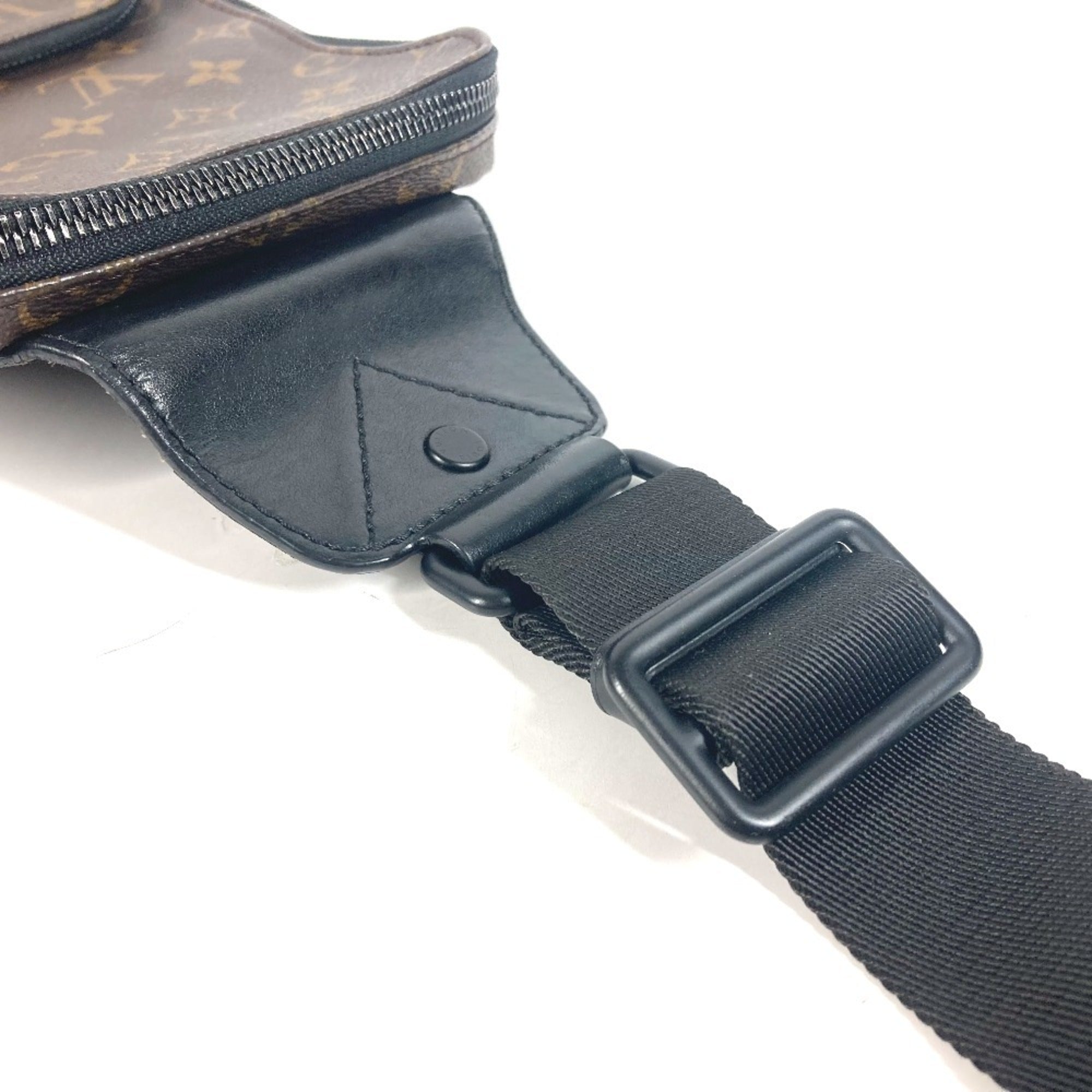Louis Vuitton Black Brown Monogram Canvas Sling Bag (Pre-Owned)