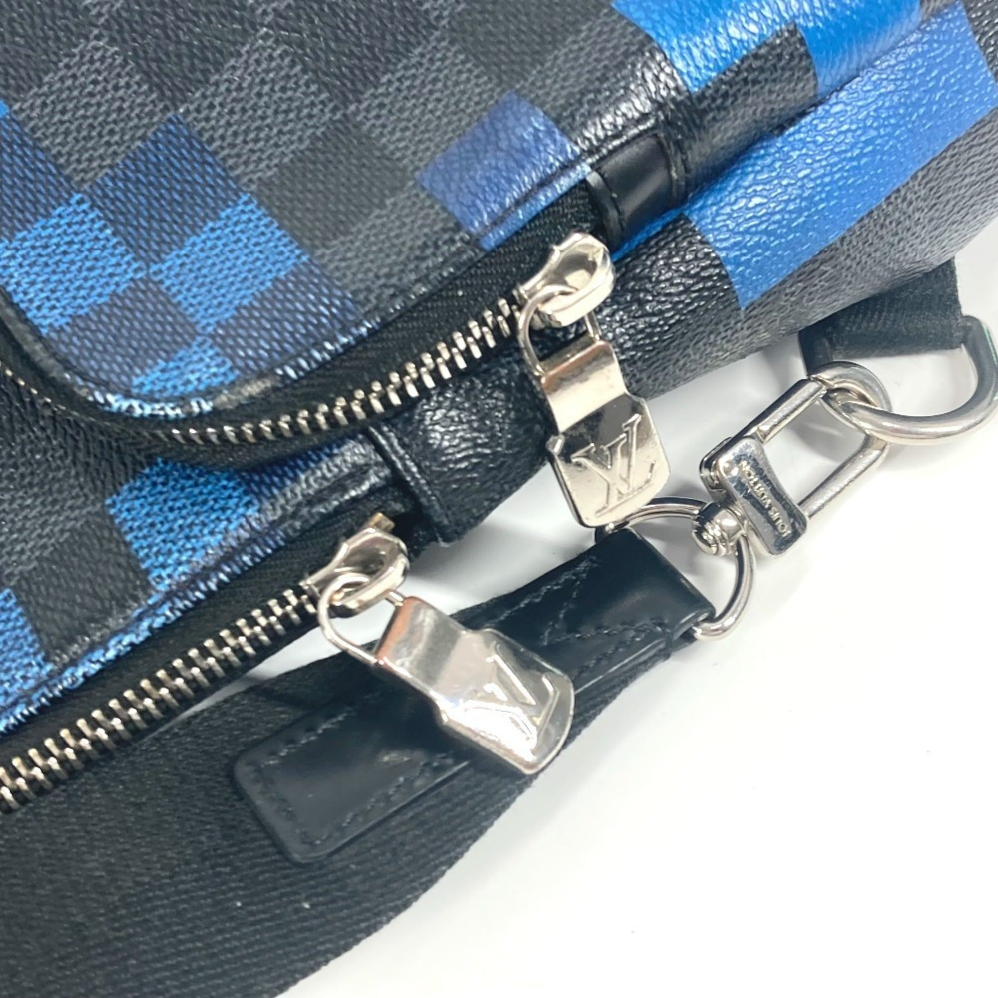 Louis Vuitton Damier Graphite Black Blue Damier Graphite Shoulder Bag Sling Bag (Pre-Owned)