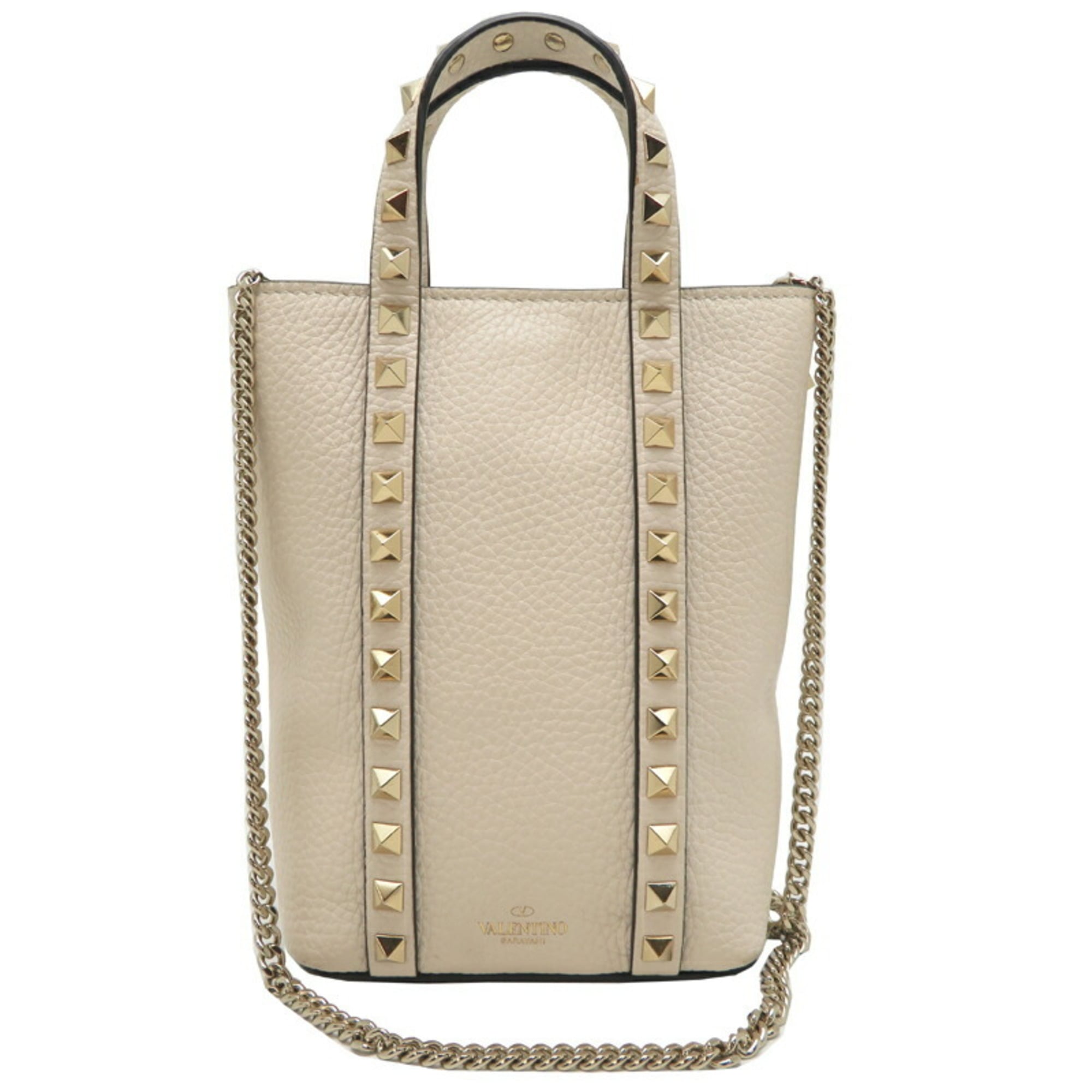 Valentino Garavani White Leather Handbag (Pre-Owned)