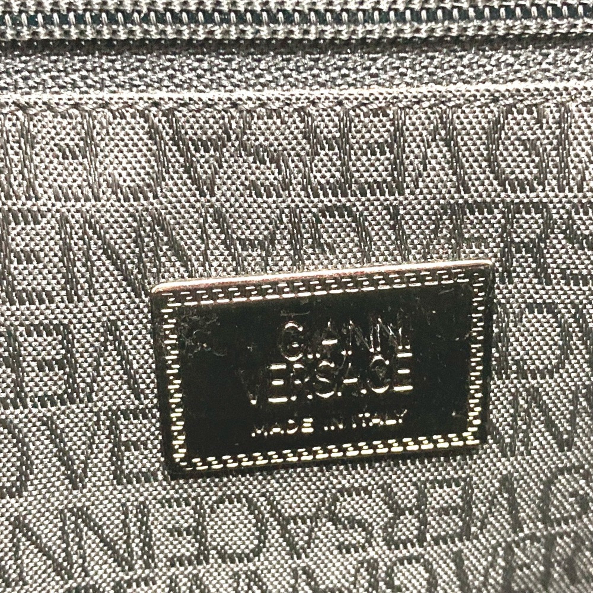 Versace Red Leather Shoulder Bag (Pre-Owned)