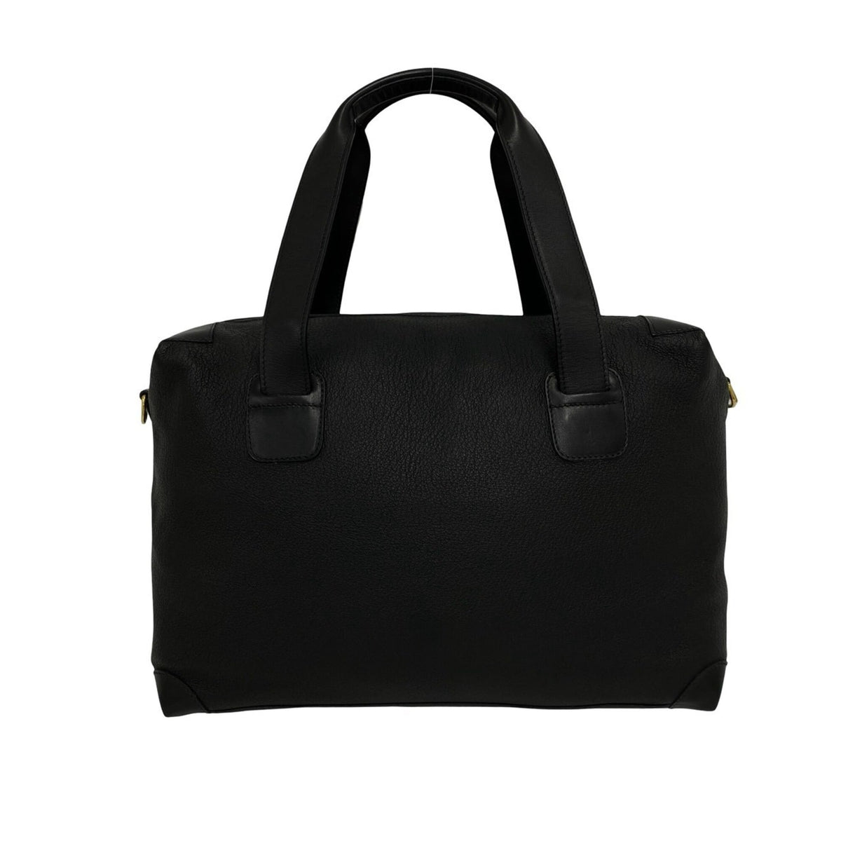 Gucci Black Leather Boston Bag Handbag Shoulder Bag (Pre-Owned)