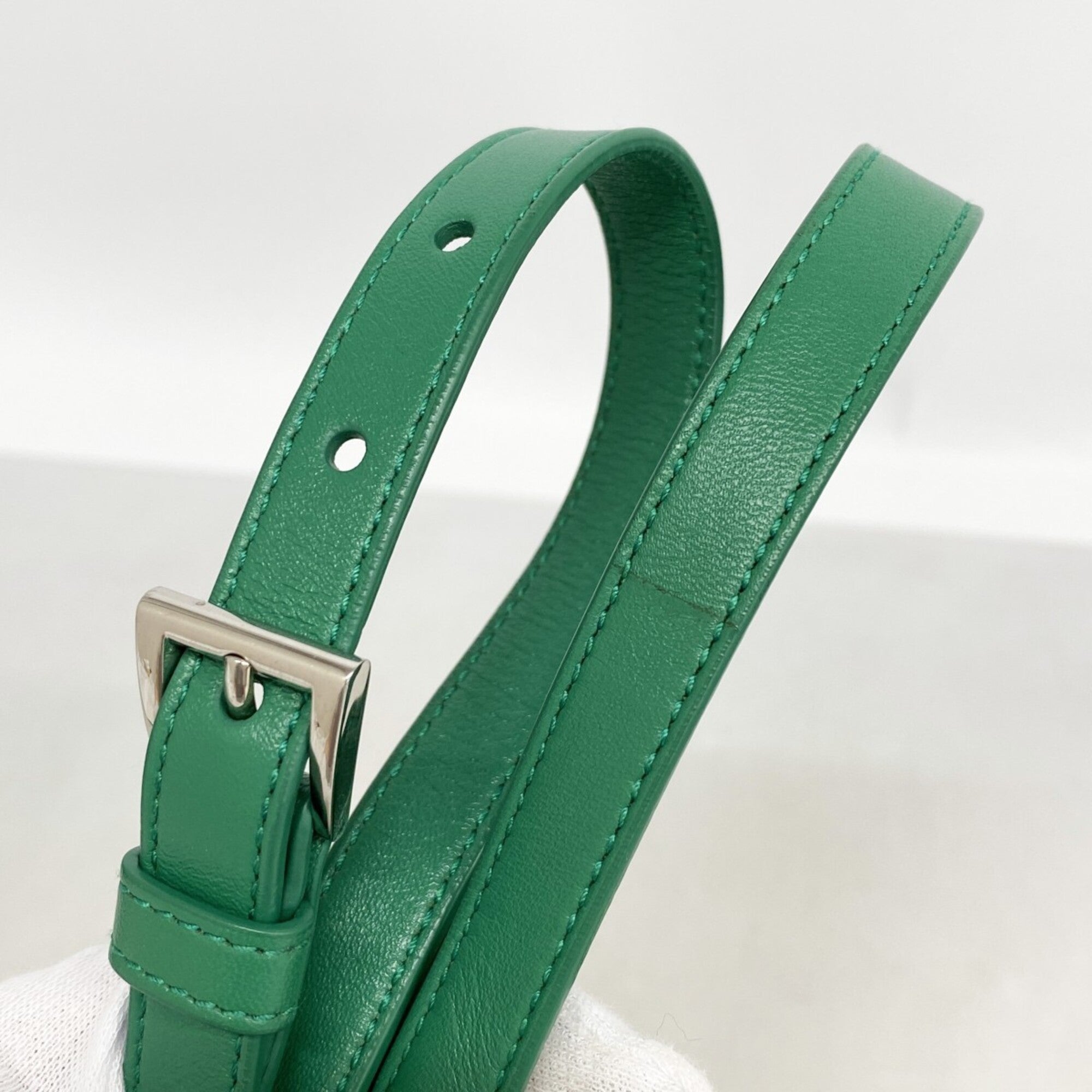 Prada Green Leather Handbag (Pre-Owned)
