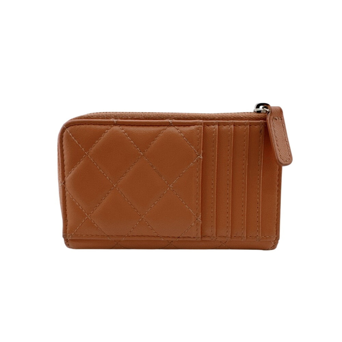 Chanel Orange Coin Purse/Coin Case (Pre-Owned)