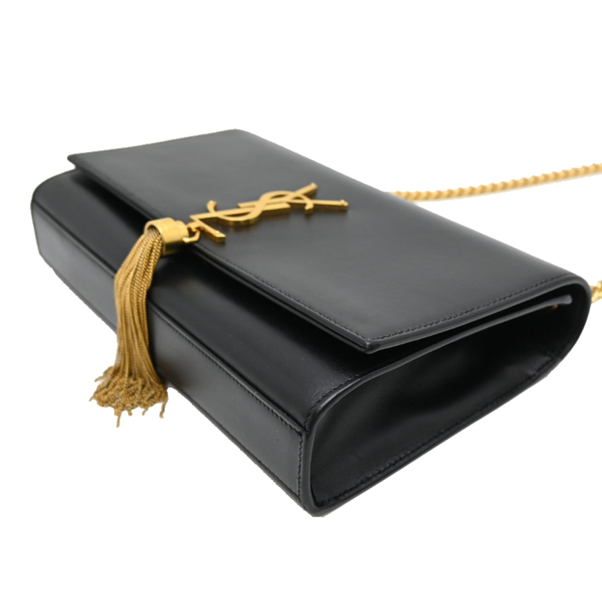 Yves Saint Laurent Black Leather Shoulder Bag (Pre-Owned)
