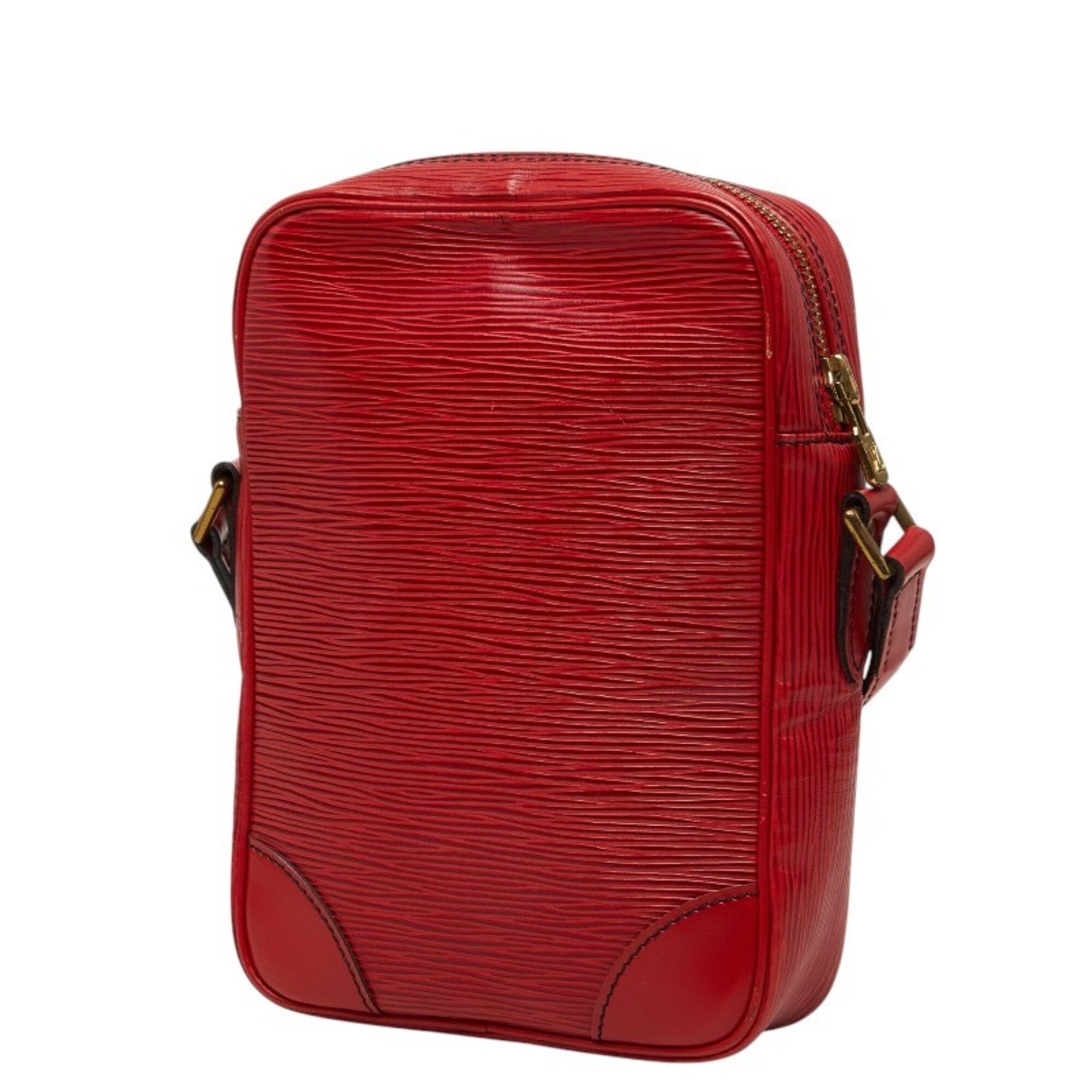 Louis Vuitton Castilian Red Leather Shoulder Bag (Pre-Owned)