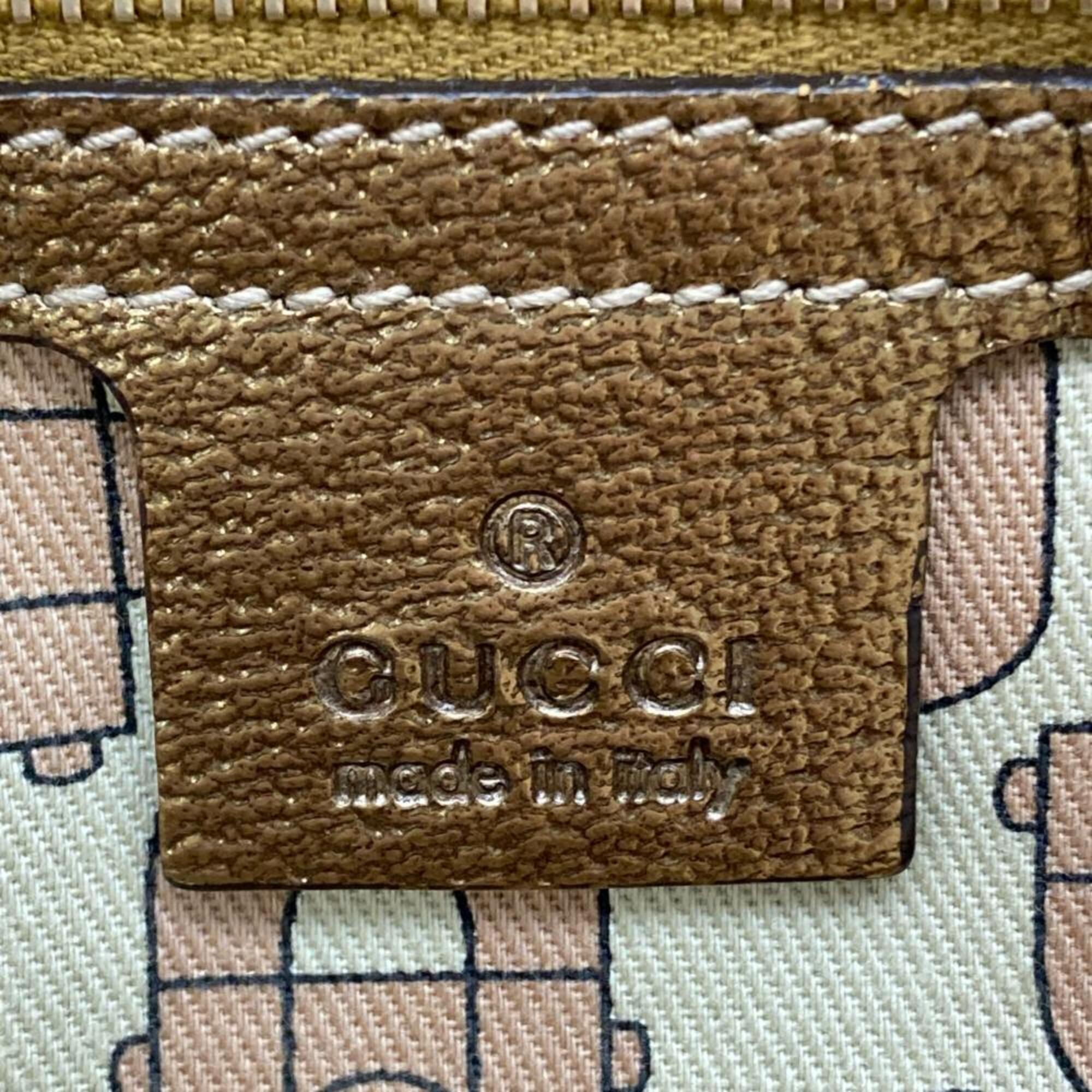 Gucci Beige Gg Canvas Tote Bag (Pre-Owned)