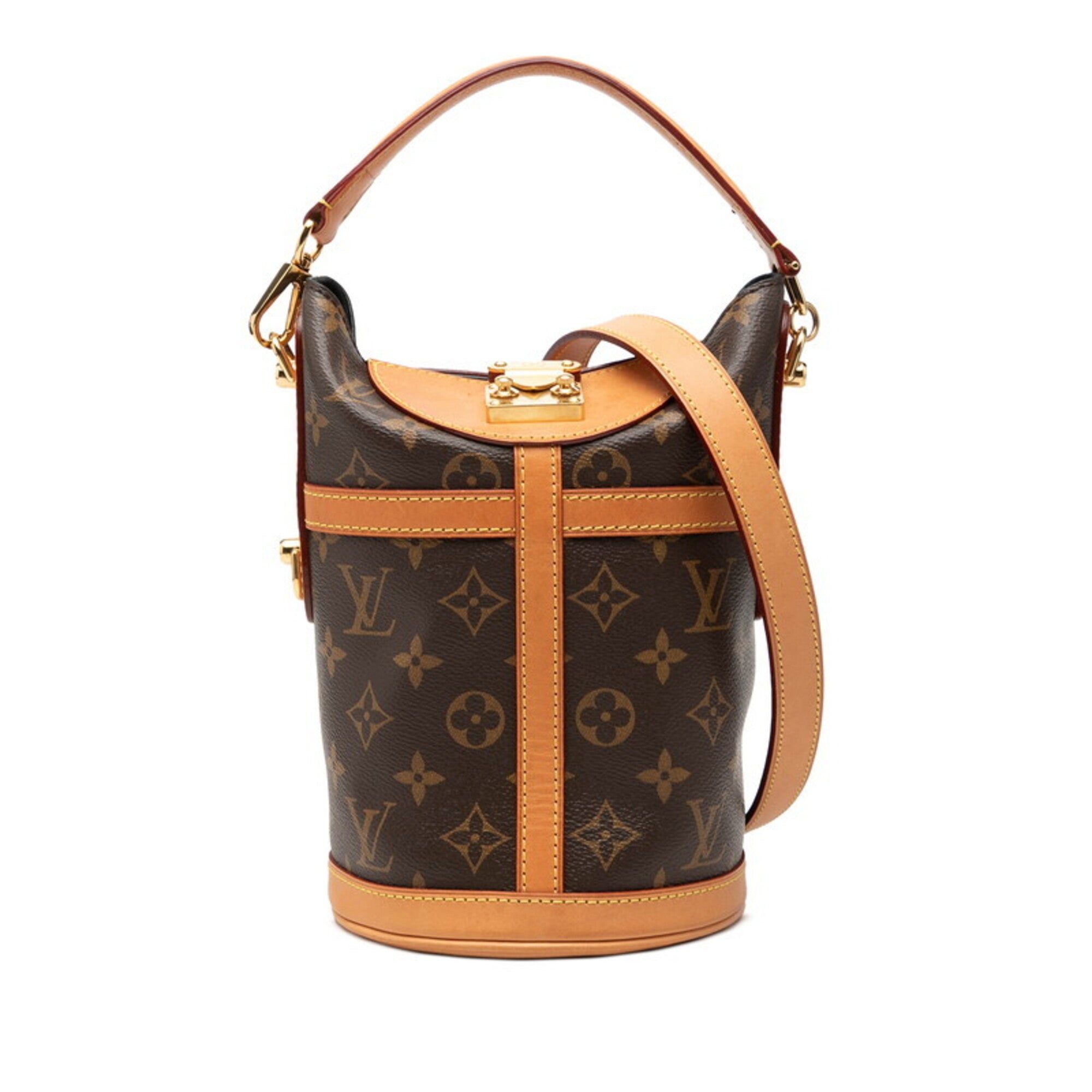 Louis Vuitton Brown Pvc Leather Handbag Shoulder Bag (Pre-Owned)