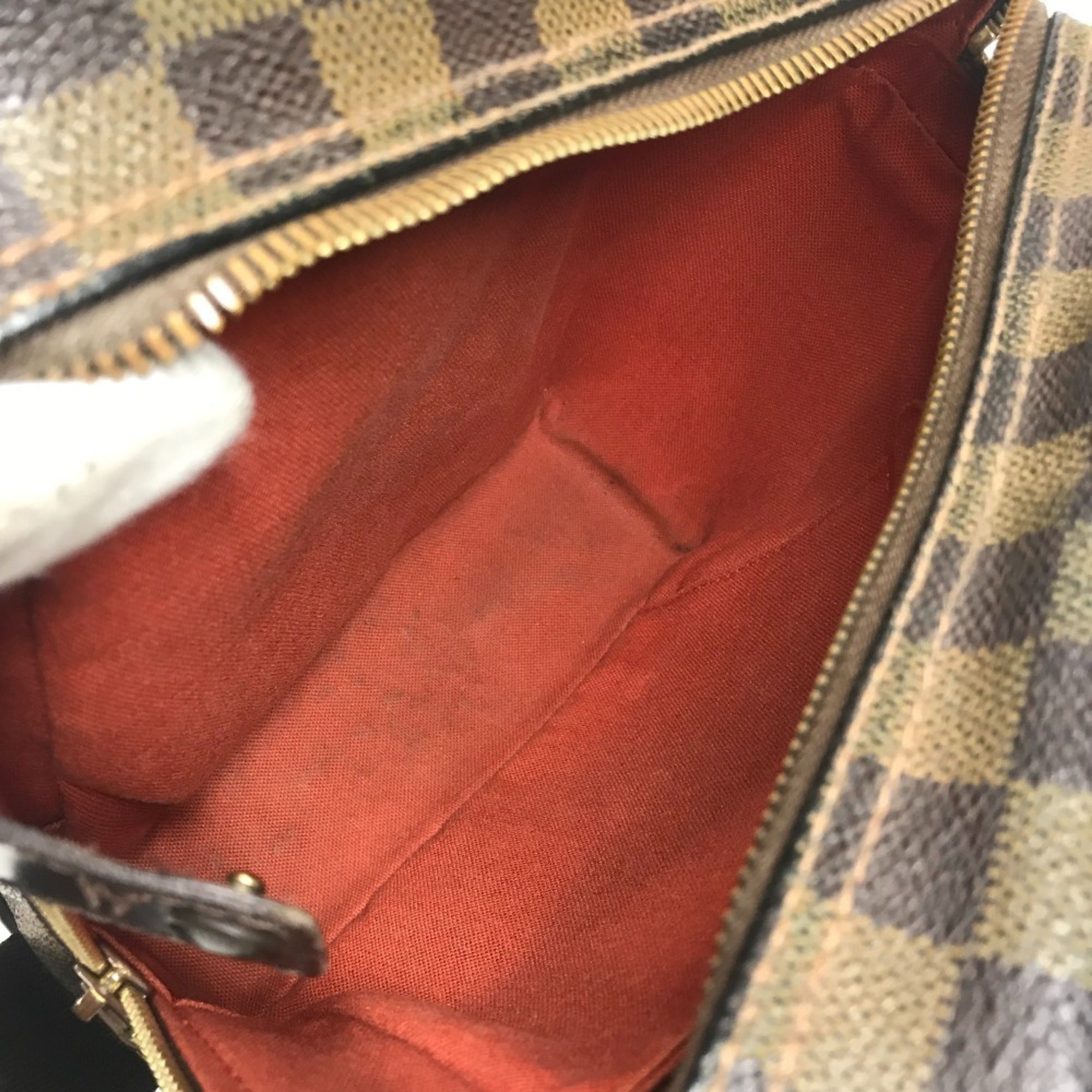 Louis Vuitton Brown Ebene Damier Canvas Pochette Shoulder Bag (Pre-Owned)