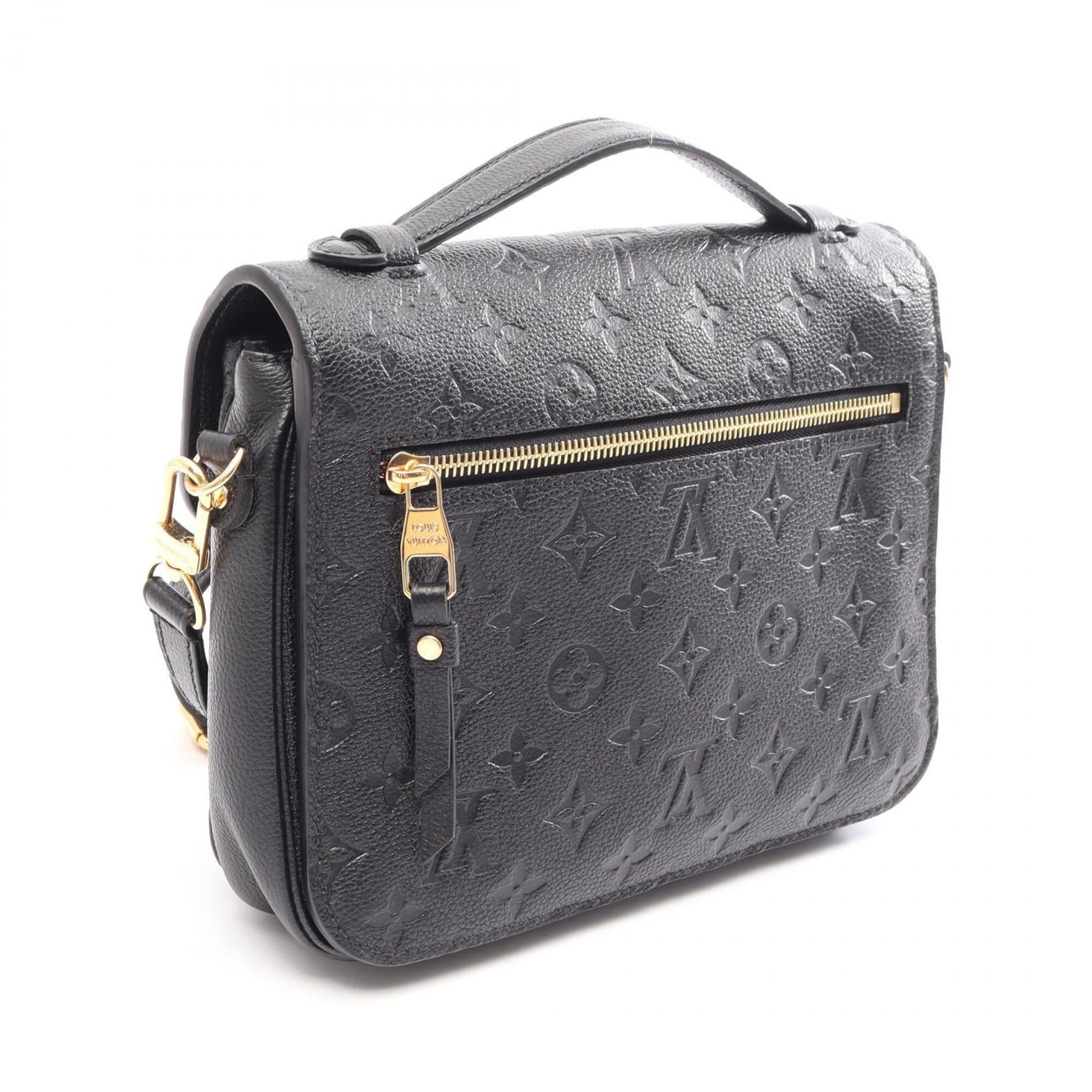 Louis Vuitton Black Monogram Empreinte Leather Handbag Pochette (Pre-Owned)