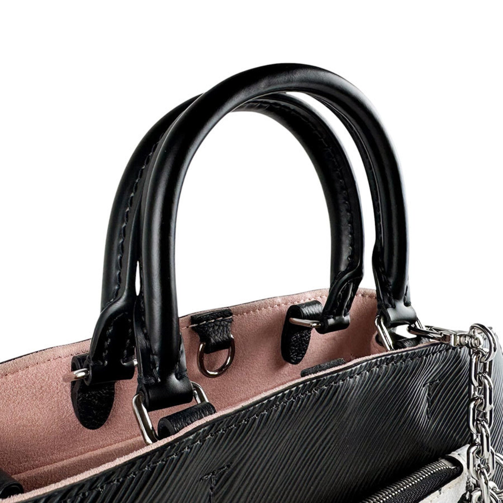 Louis Vuitton Noir Epi Leather Handbag Shoulder Bag (Pre-Owned)