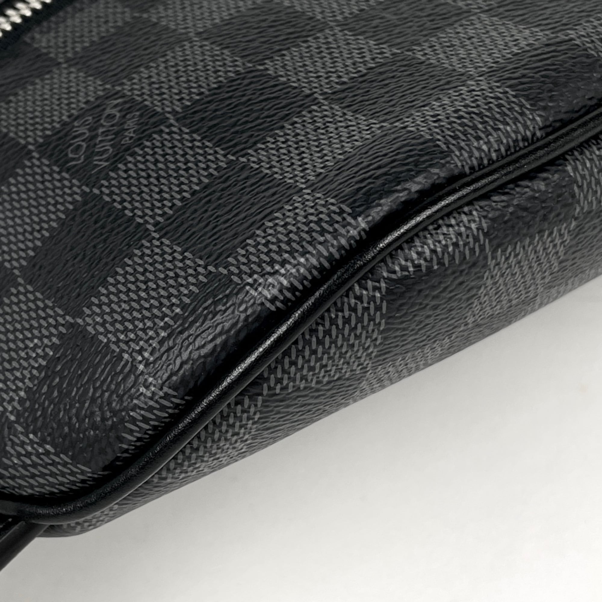 Louis Vuitton Damier Graphite Black Noir Damier Graphite Fanny Pack (Pre-Owned)