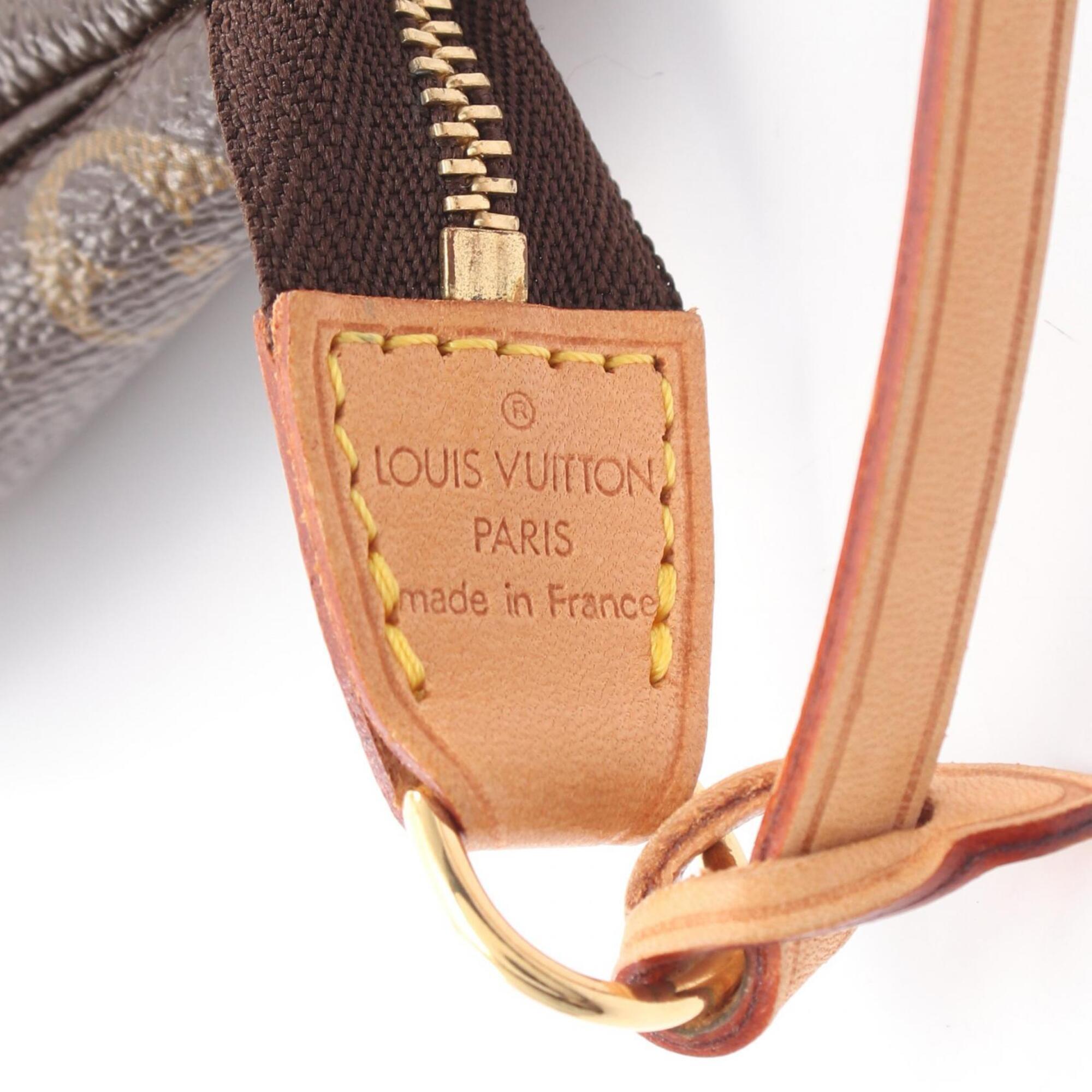 Louis Vuitton Brown Coated Canvas Leather Handbag (Pre-Owned)