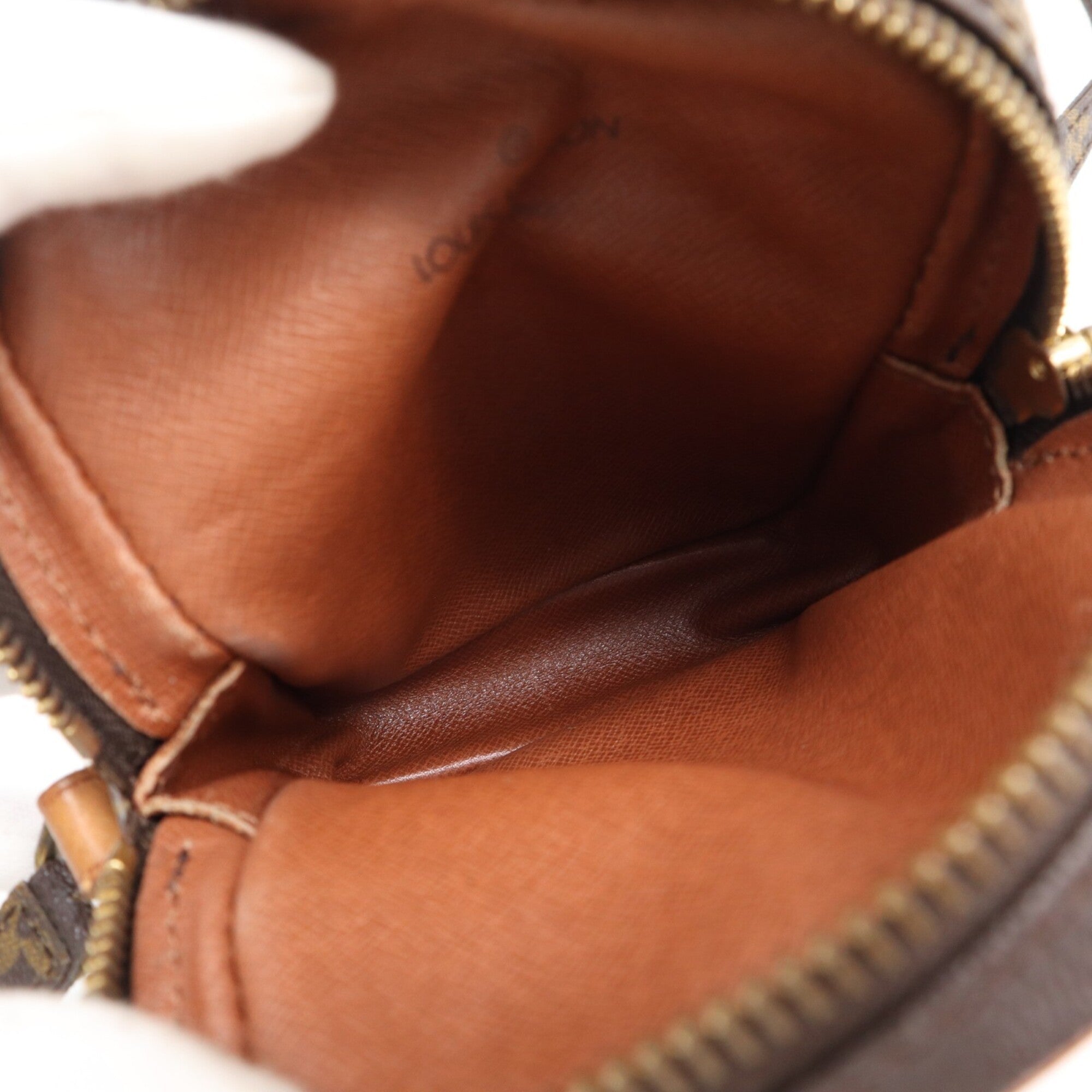 Louis Vuitton Monogram Beige Brown Coated Canvas Leather Shoulder Bag (Pre-Owned)