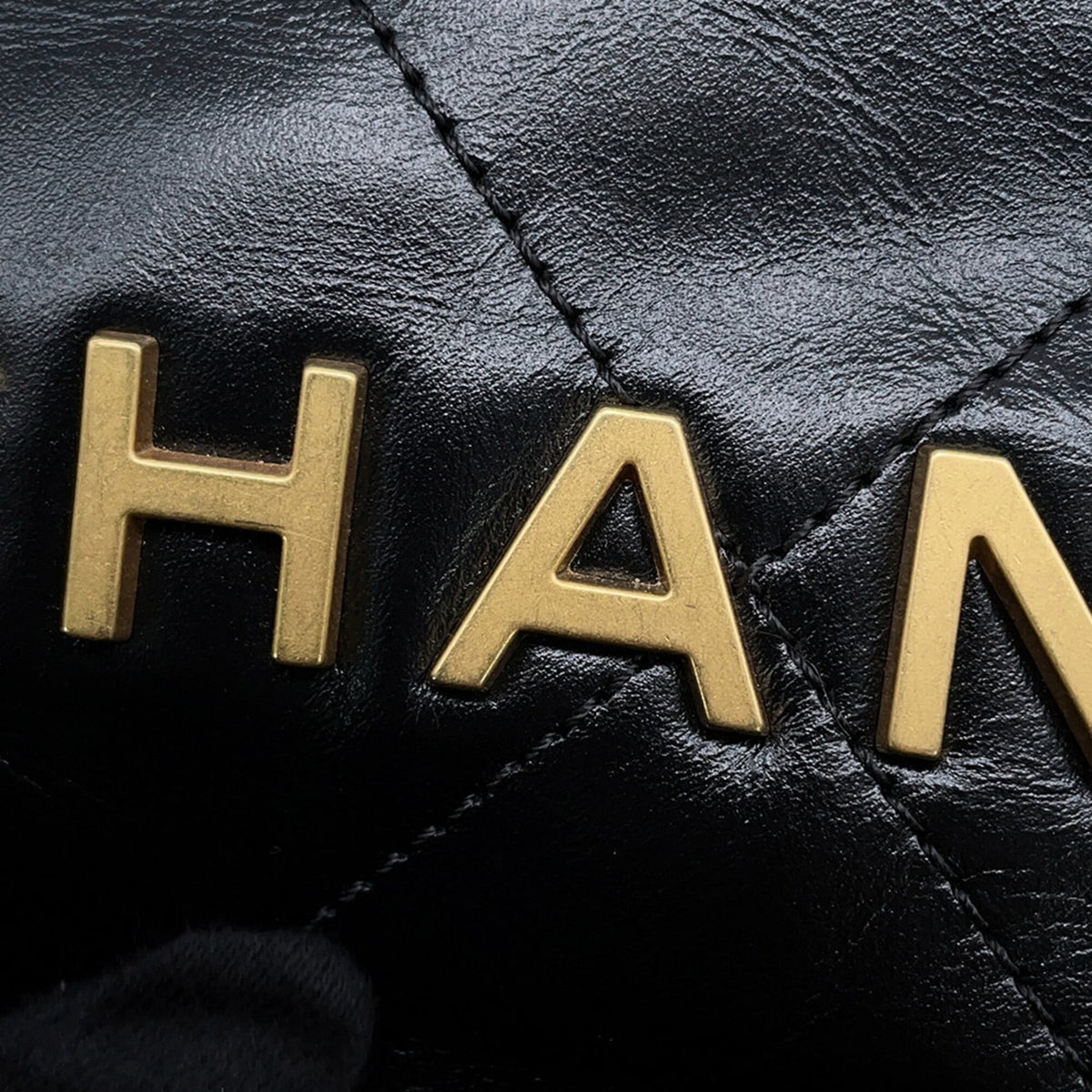 Chanel Black Leather Handbag Pouch (Pre-Owned)