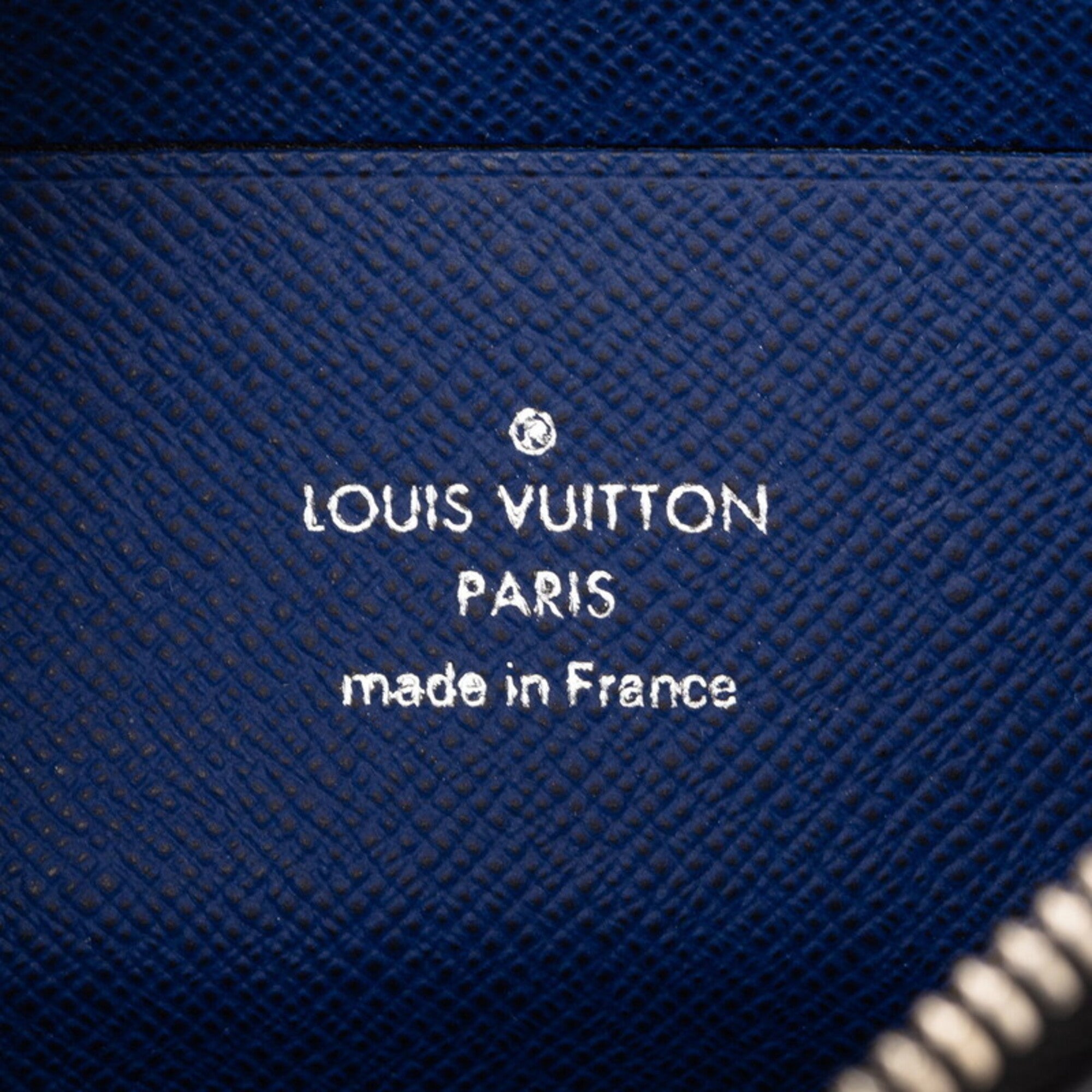 Louis Vuitton Cobalt Navy Leather Pvc Handbag Pochette Pouch (Pre-Owned)