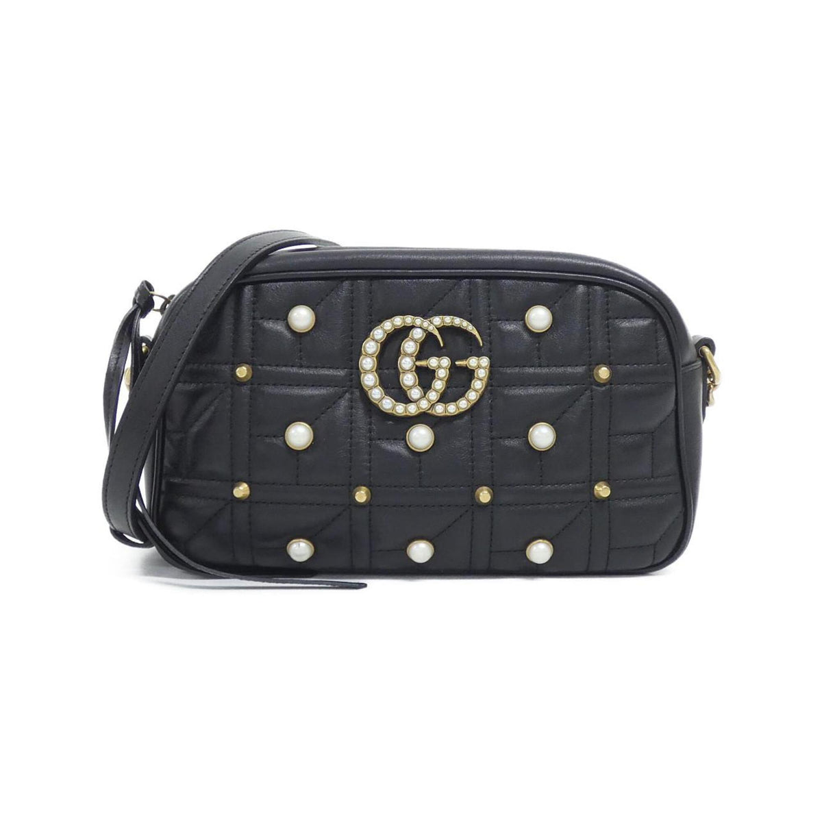 Gucci Black Leather Shoulder Bag (Pre-Owned)