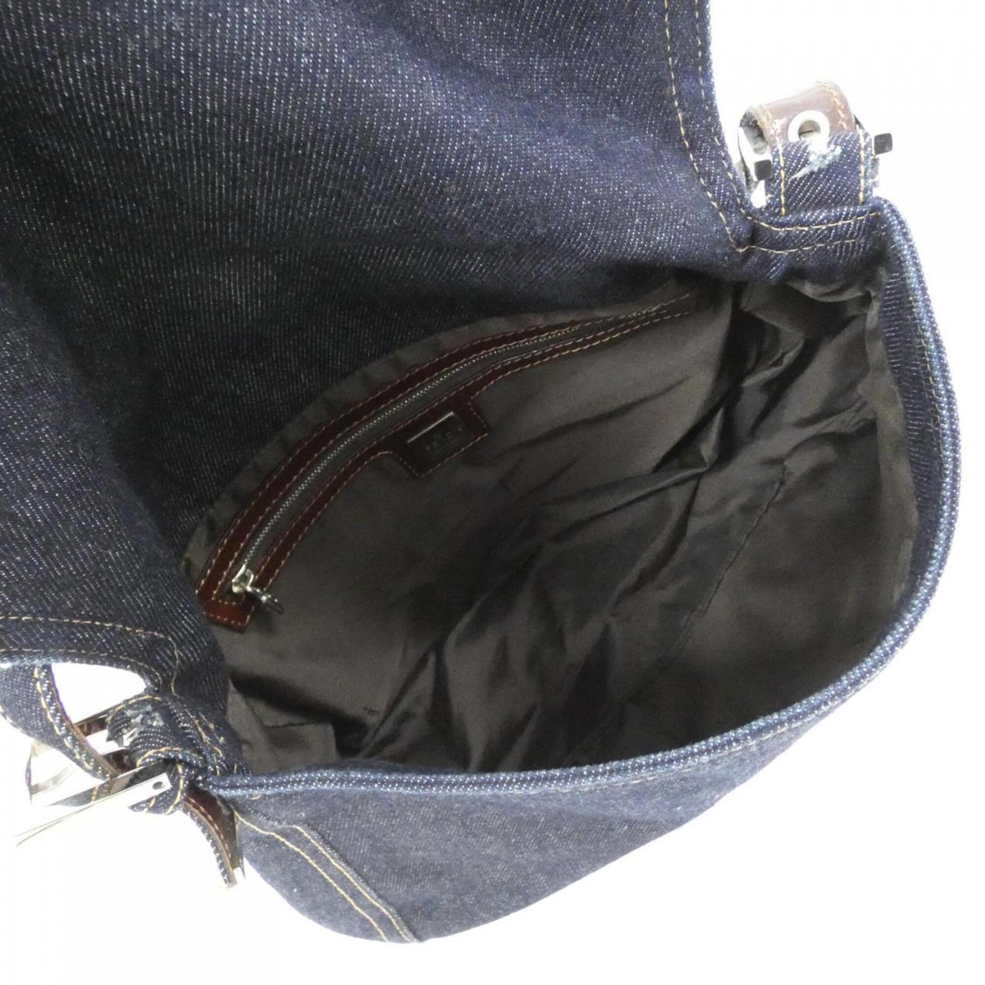 Fendi Navy Denim Shoulder Bag (Pre-Owned)
