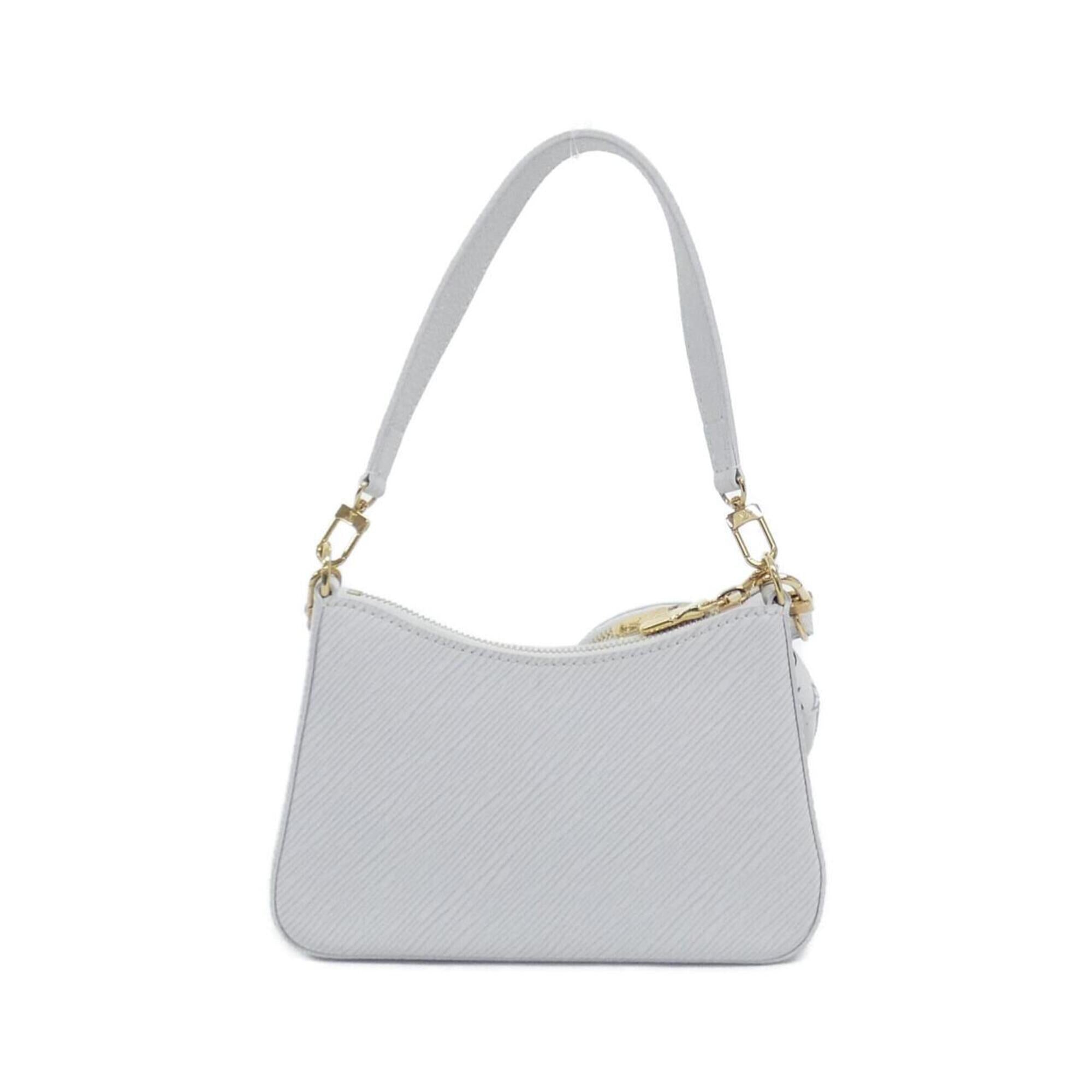 Louis Vuitton Blanc Leather Pouch Shoulder Bag (Pre-Owned)