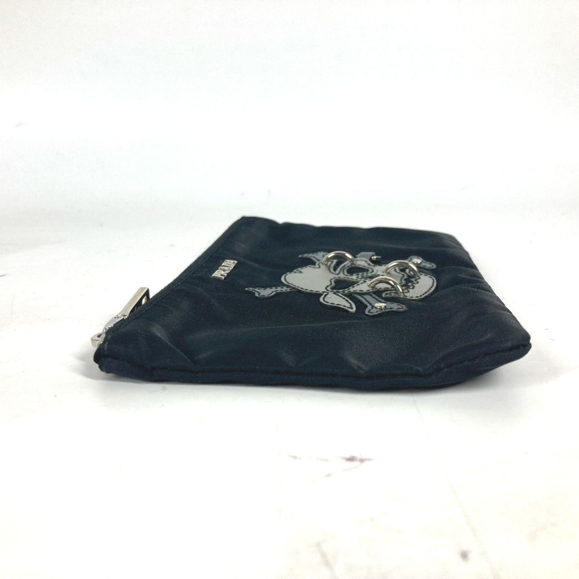 Prada Black Nylon Clutch Bag Pouch (Pre-Owned)