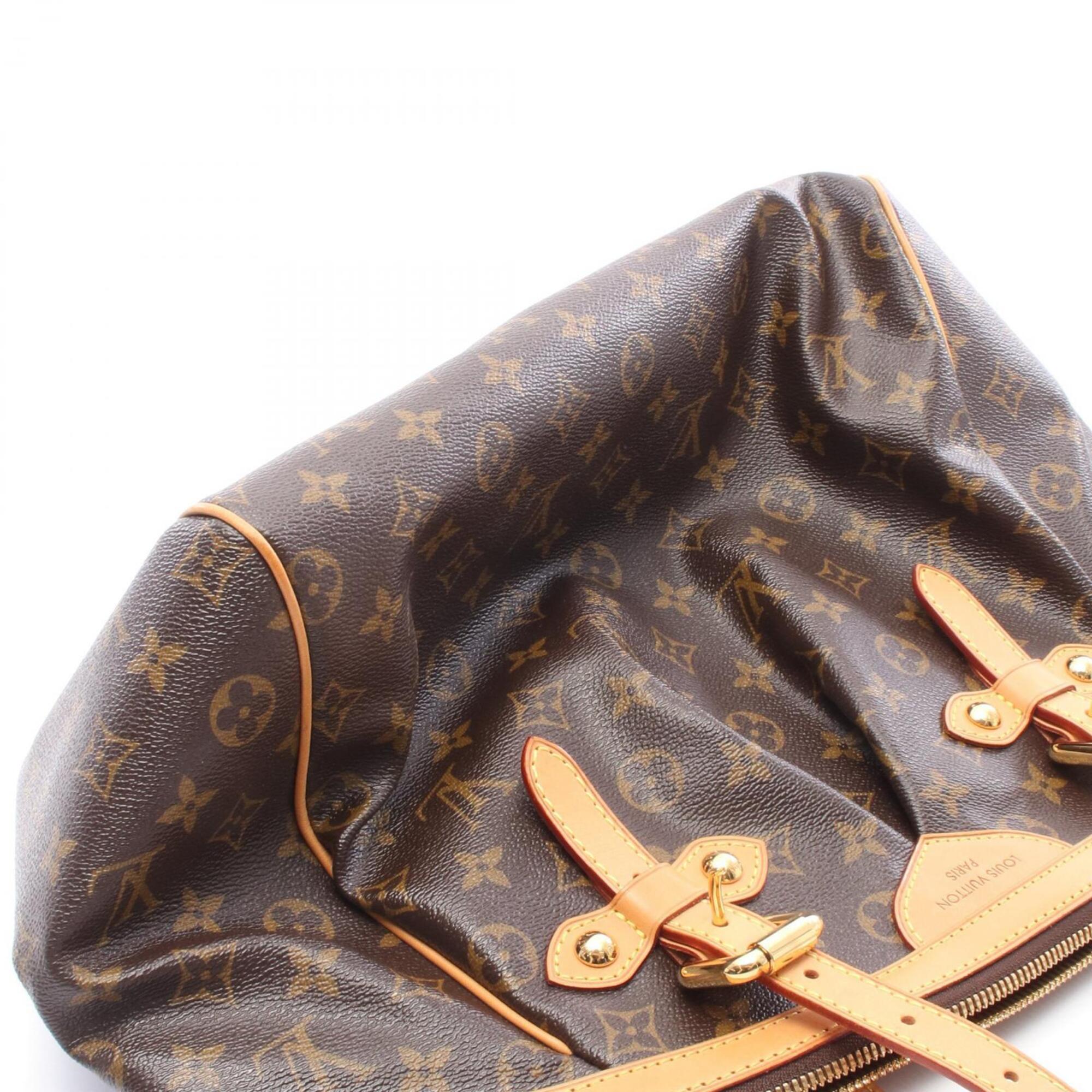 Louis Vuitton Monogram Brown Coated Canvas Leather Handbag (Pre-Owned)
