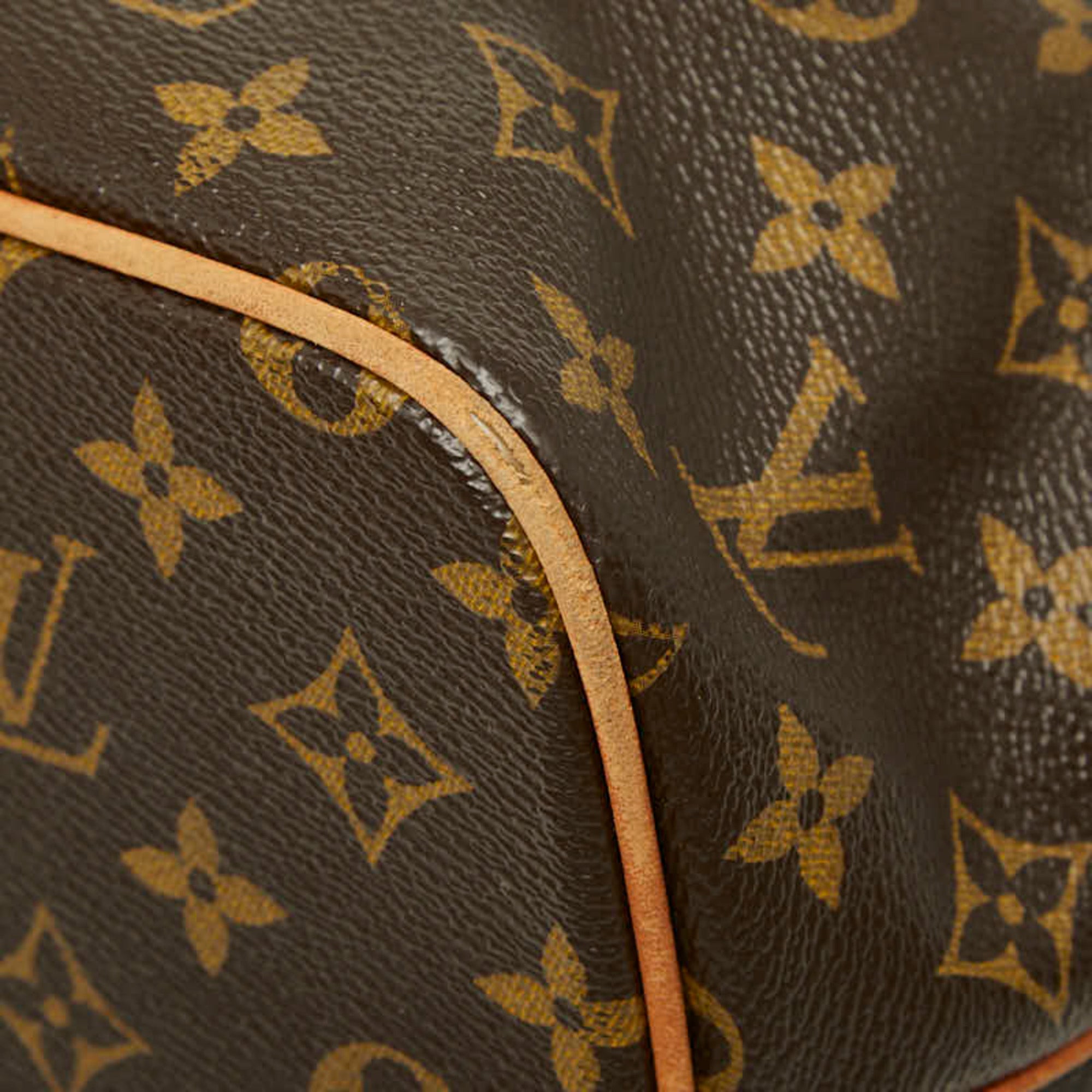 Louis Vuitton Black Brown Pvc Leather Handbag (Pre-Owned)