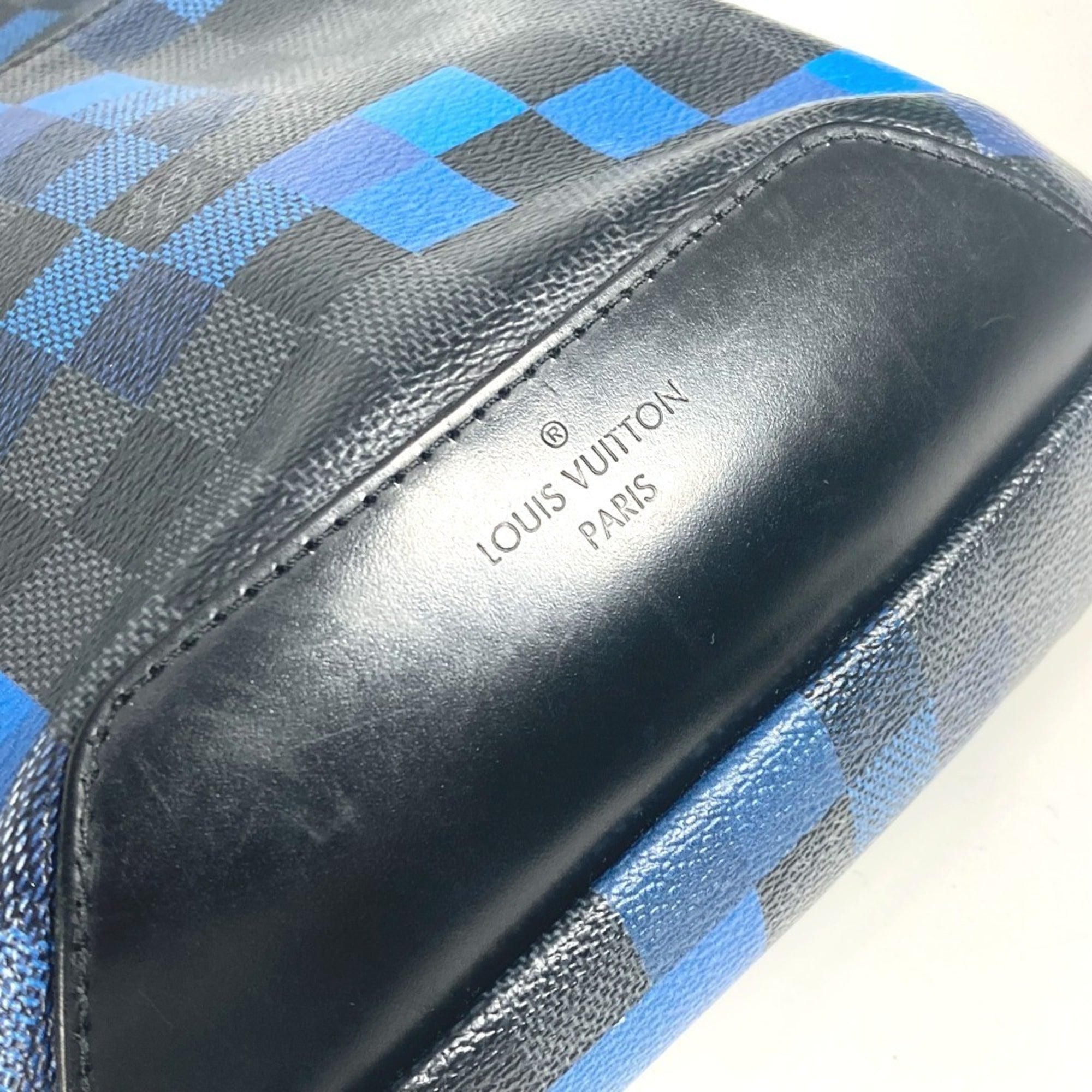 Louis Vuitton Damier Graphite Black Blue Damier Graphite Shoulder Bag Sling Bag (Pre-Owned)