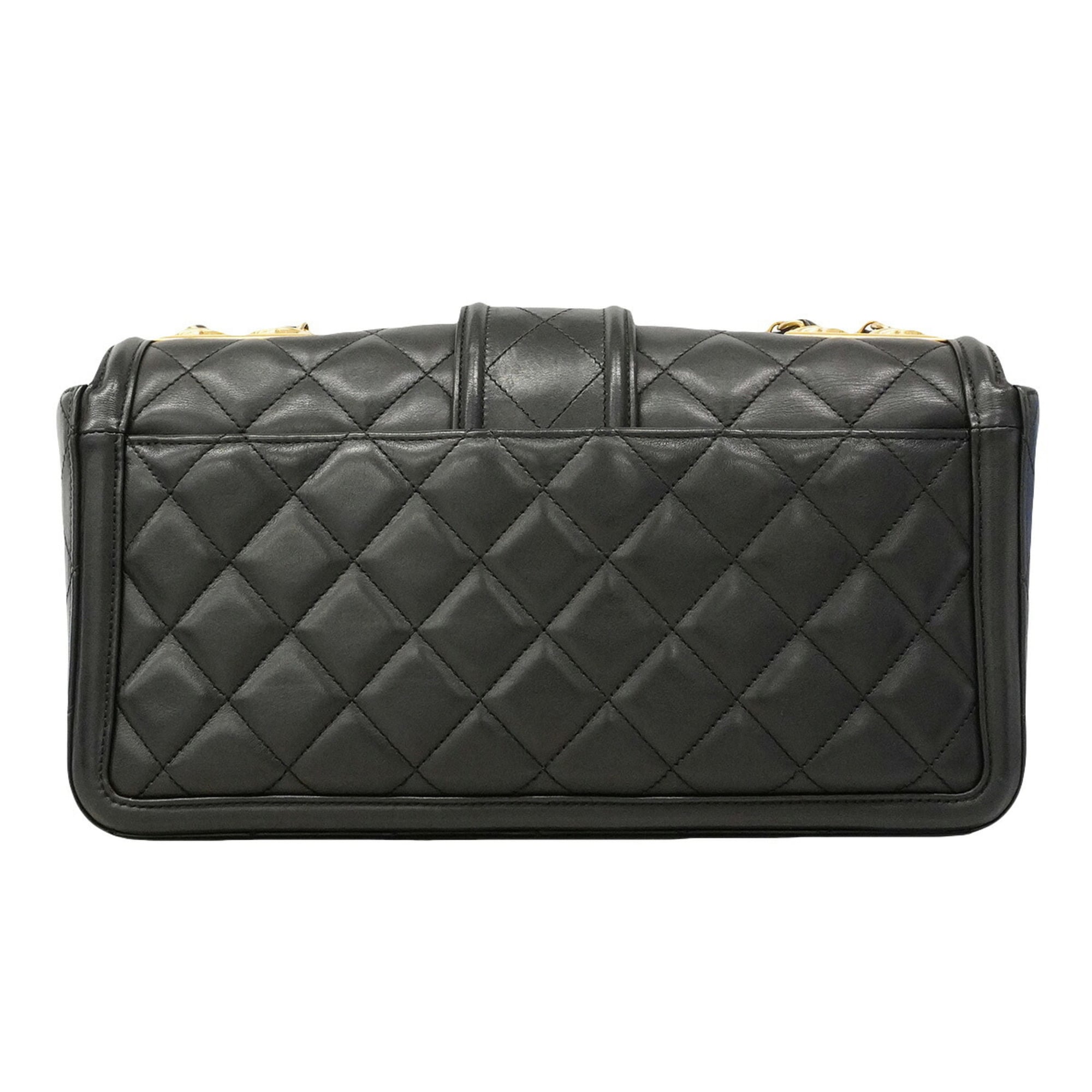 Chanel Black Leather Shoulder Bag (Pre-Owned)
