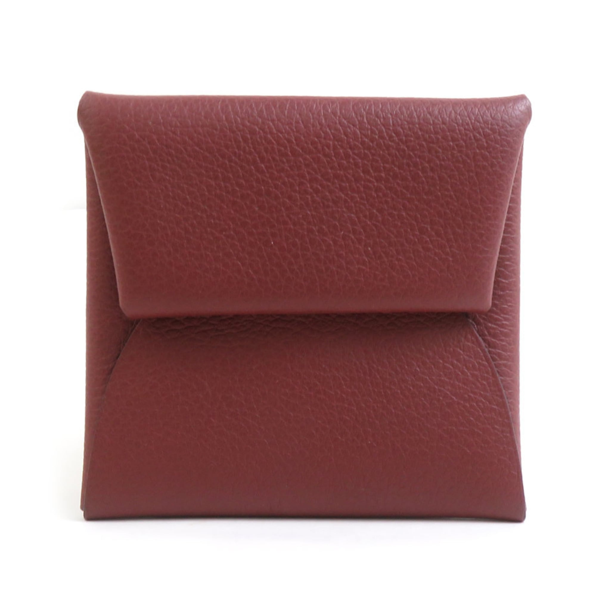 Hermes Rouge H Evercalf Leather Coin Purse/Coin Case (Pre-Owned)