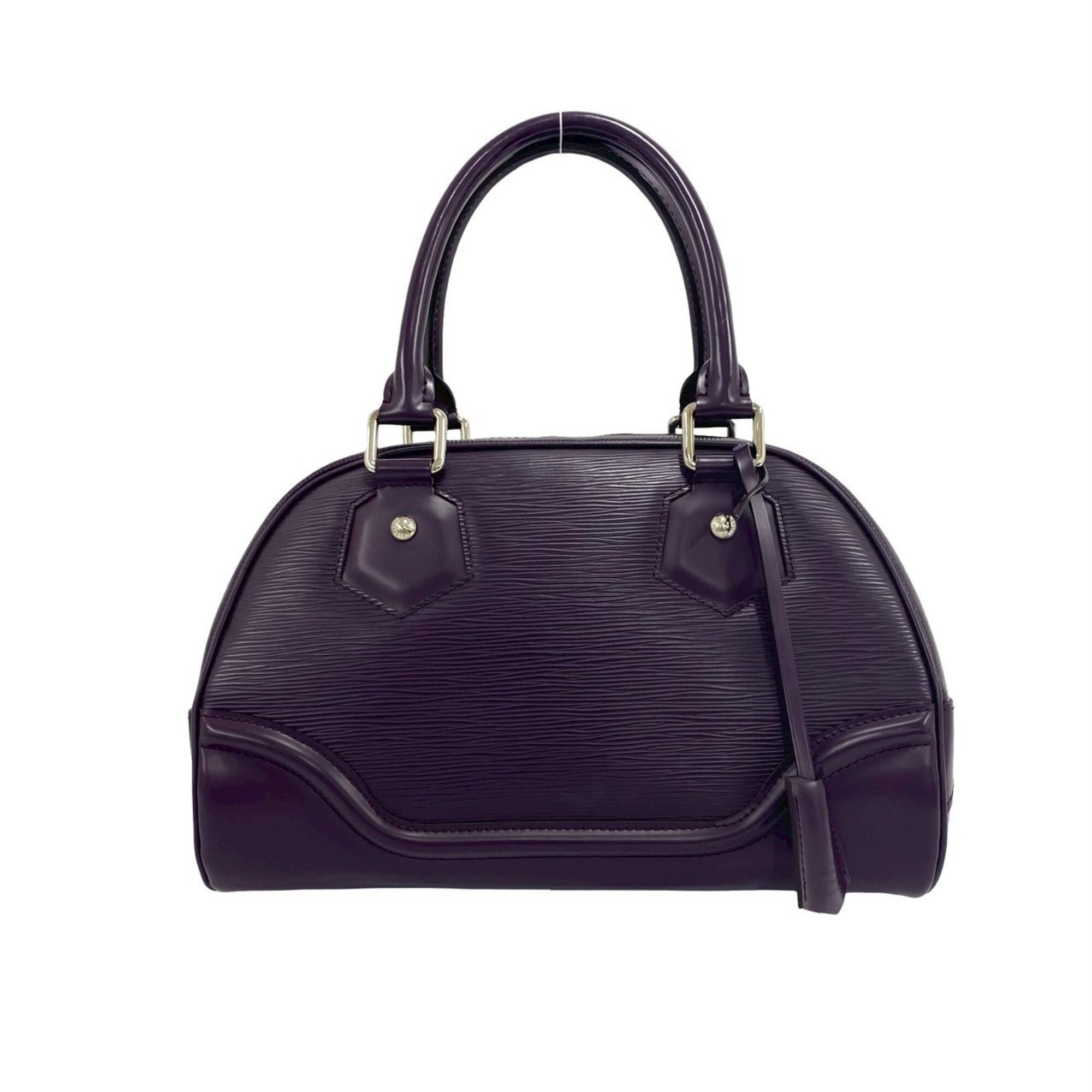 Louis Vuitton Purple Leather Handbag (Pre-Owned)