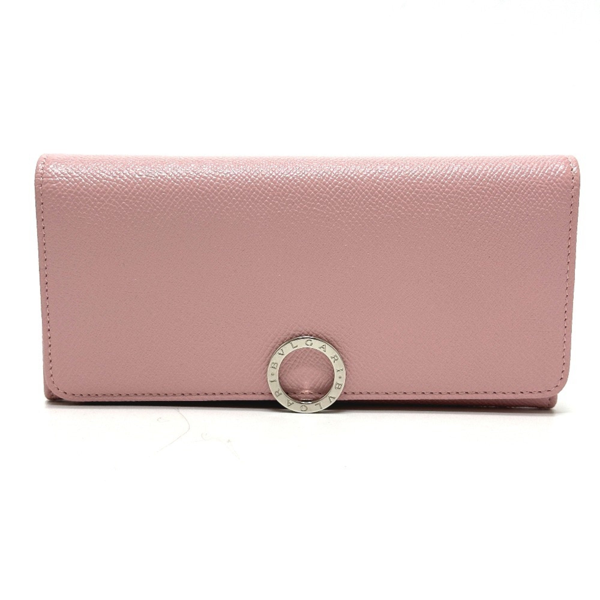 Bvlgari Pink Leather Coin Purse/Coin Case (Pre-Owned)