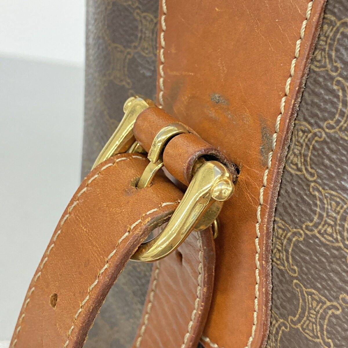 Celine Brown Pvc Tote Bag (Pre-Owned)