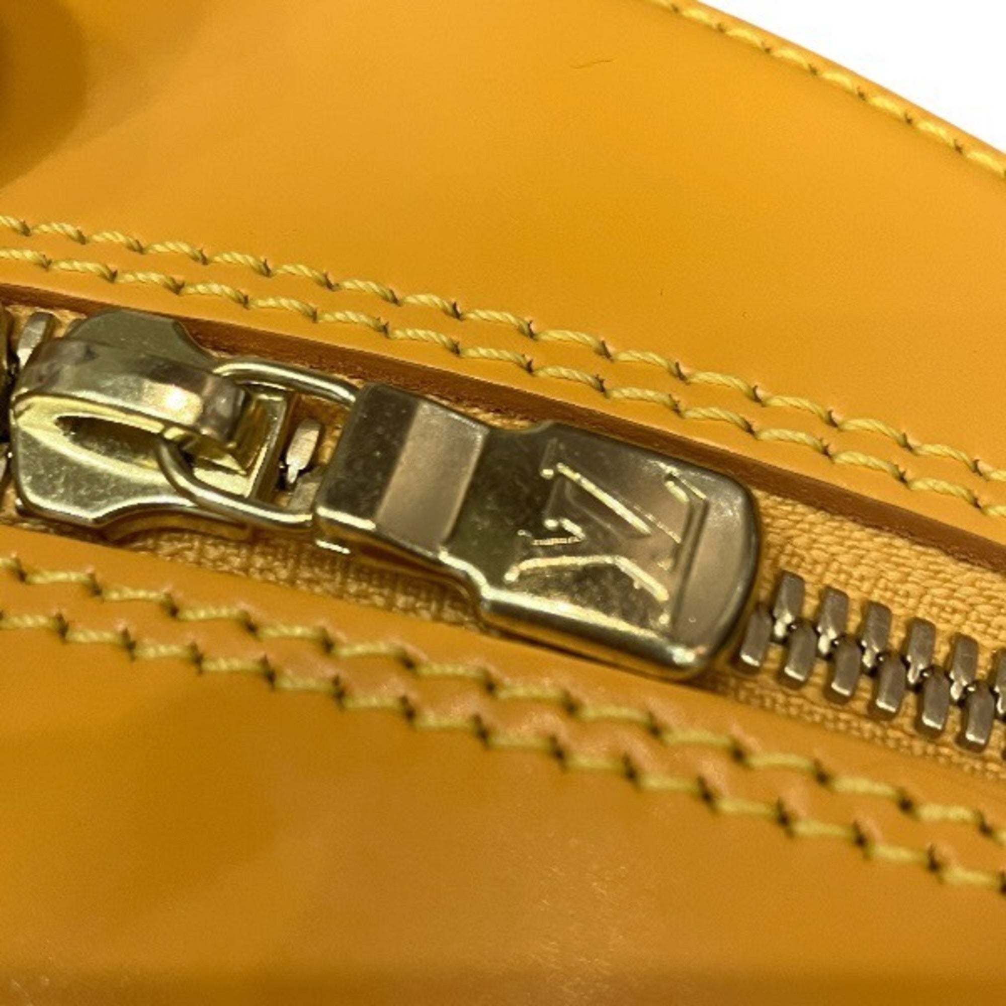 Louis Vuitton Yellow Leather Handbag (Pre-Owned)