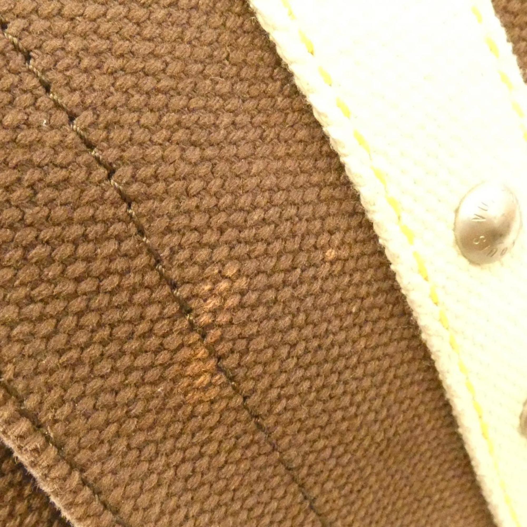 Louis Vuitton Moka Canvas Shoulder Bag (Pre-Owned)