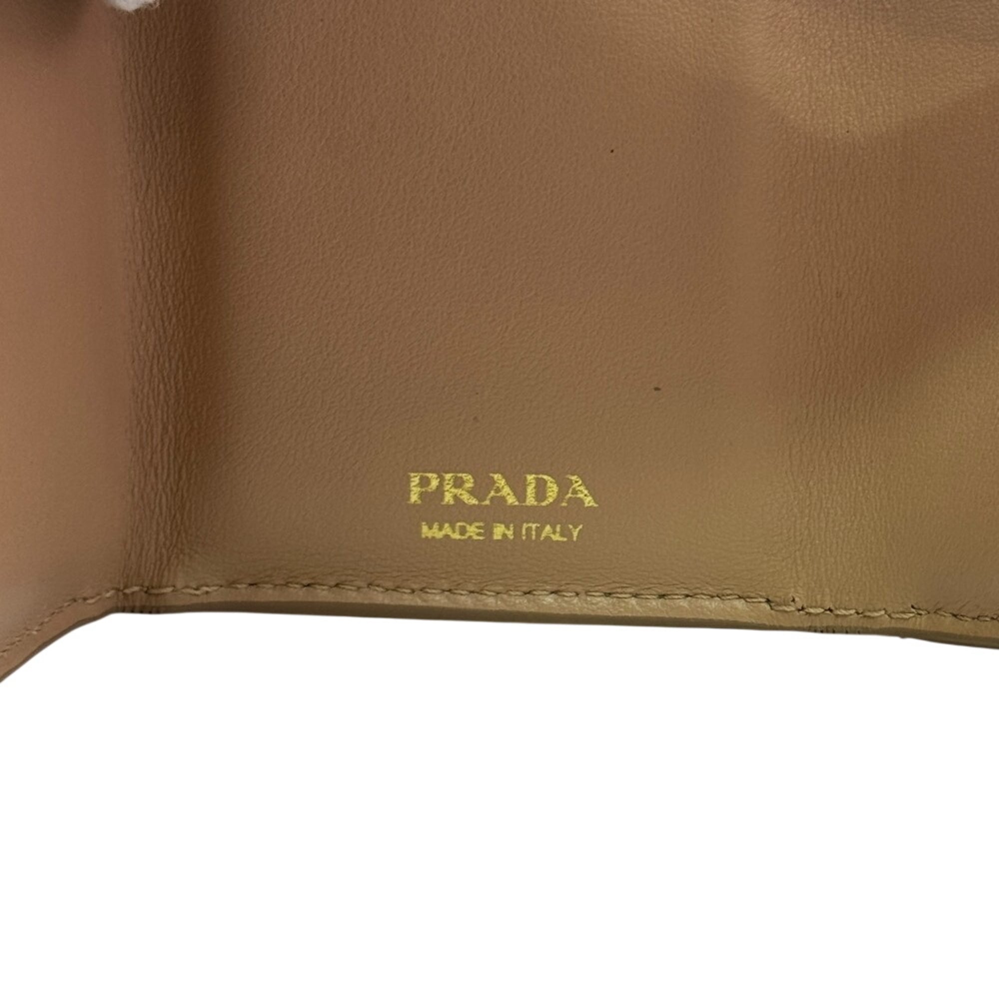 Prada Pink Leather Wallet (Tri-Fold) (Pre-Owned)