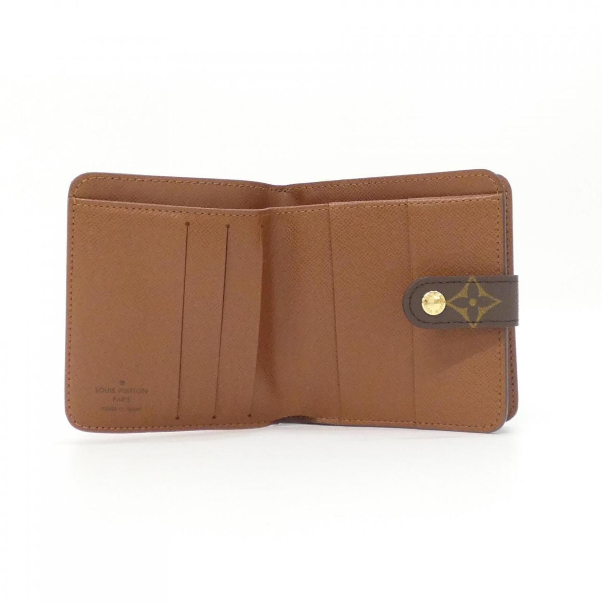 Louis Vuitton Marron Coated Canvas Wallet (Bi-Fold) (Pre-Owned)