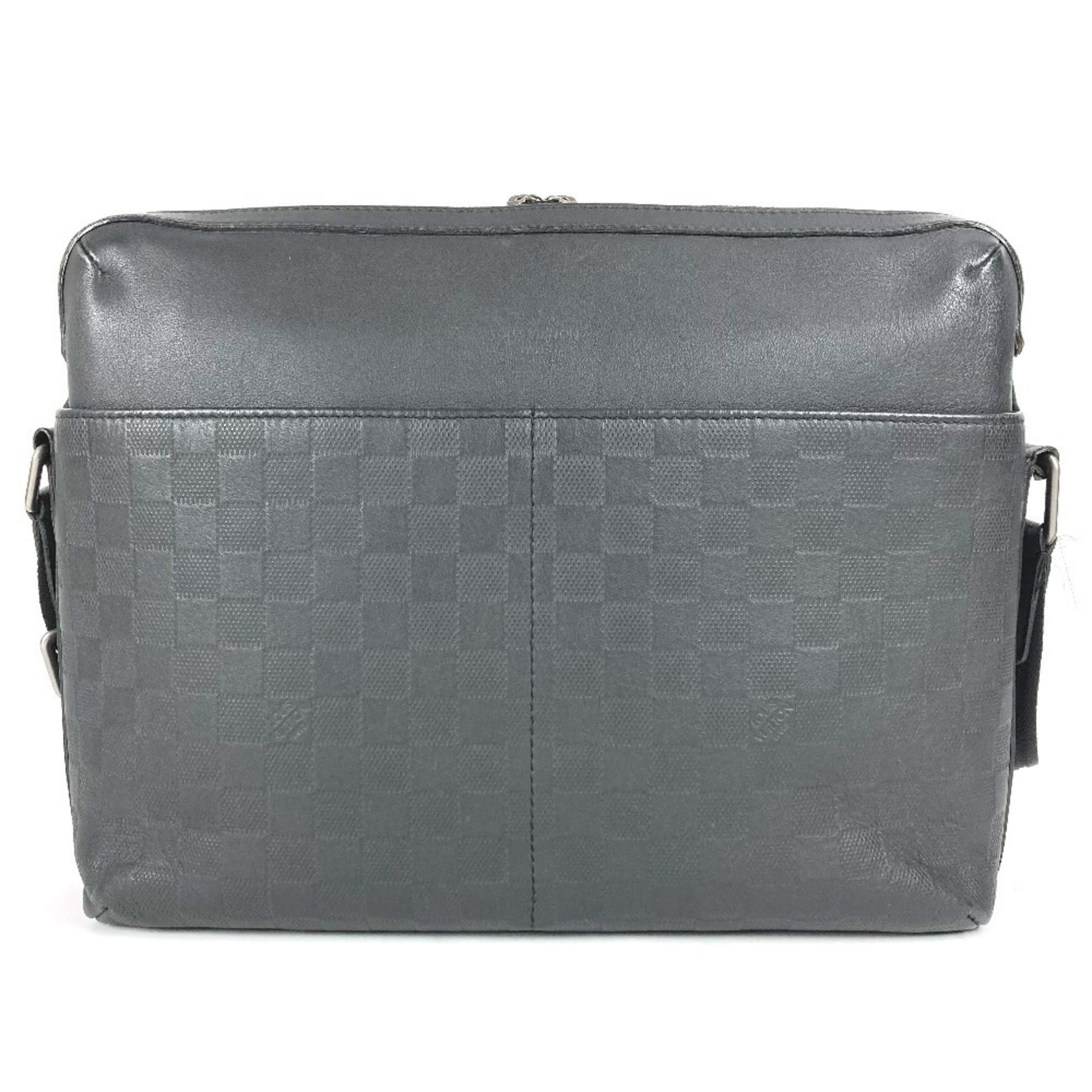 Louis Vuitton Black Galle Onyx Damier Infini Messenger Bag Shoulder Bag (Pre-Owned)
