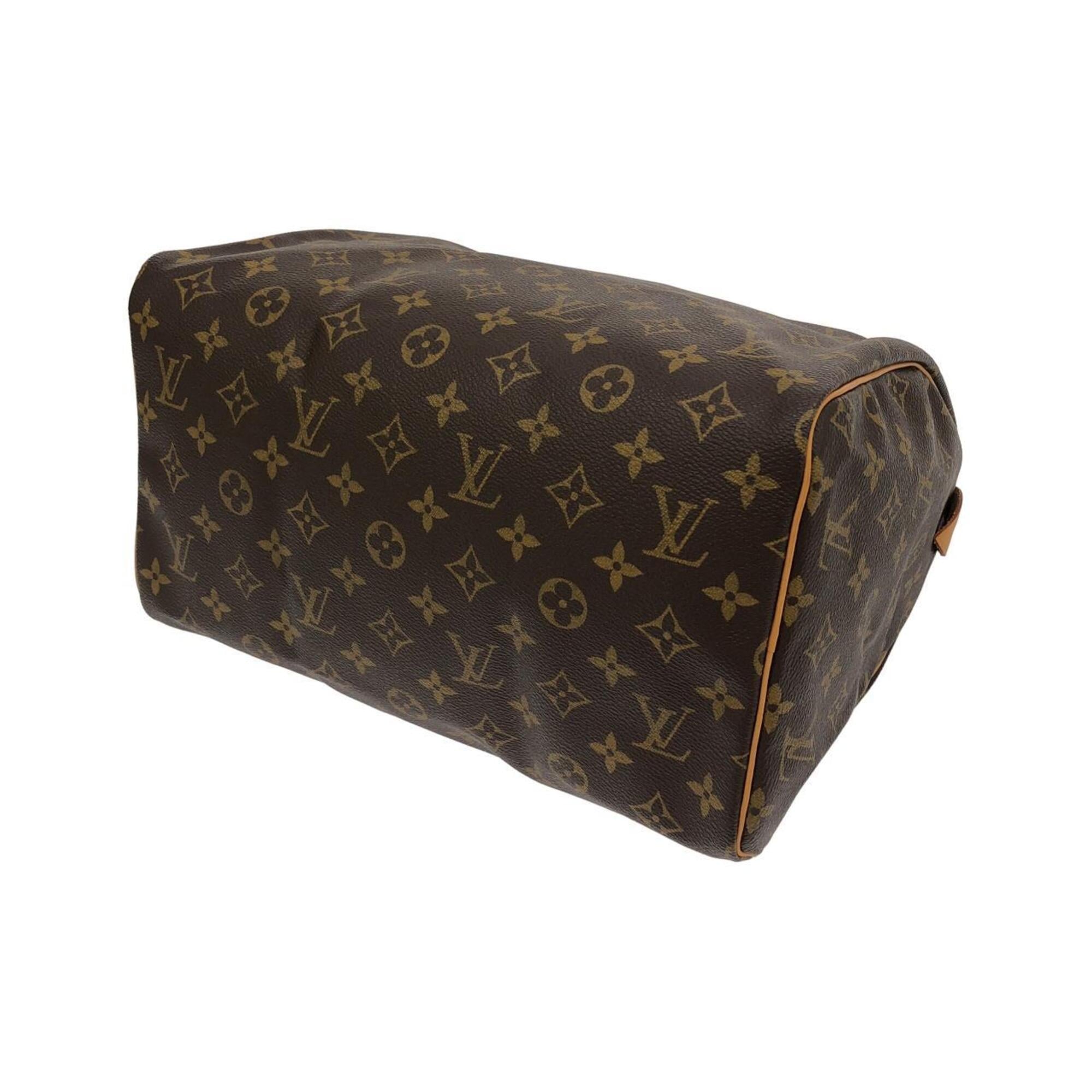 Louis Vuitton Marron Coated Canvas Boston Bag (Pre-Owned)