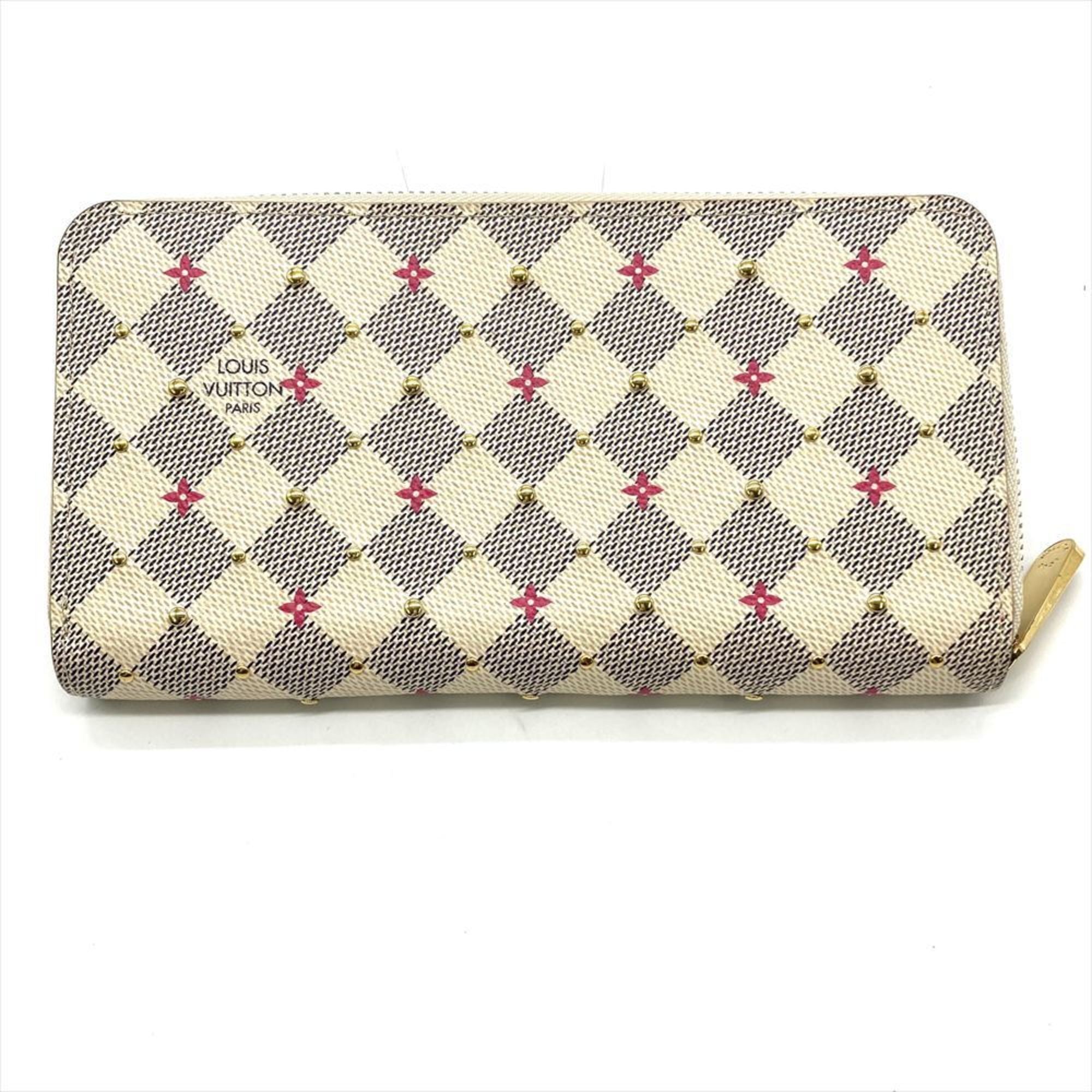 Louis Vuitton White Damier Azur Long Wallet (Bi-Fold) (Pre-Owned)
