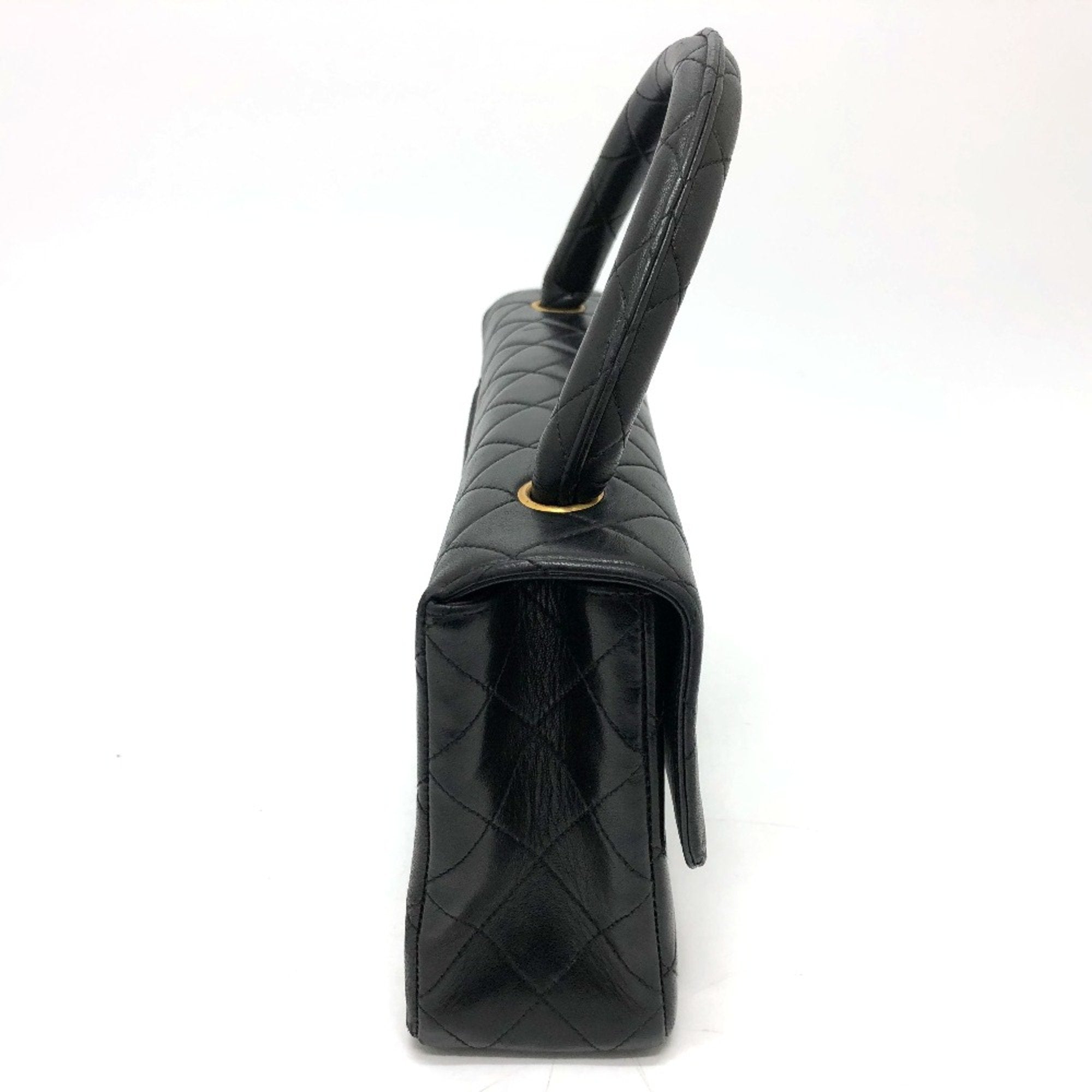 Chanel Black Leather Handbag (Pre-Owned)